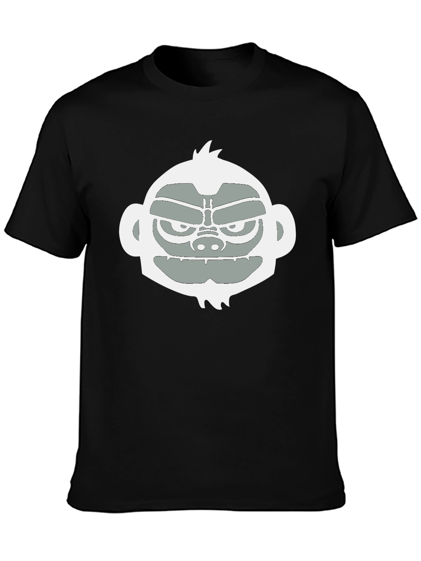 Cool Monkey Graphic Tee - Black Casual T-Shirt