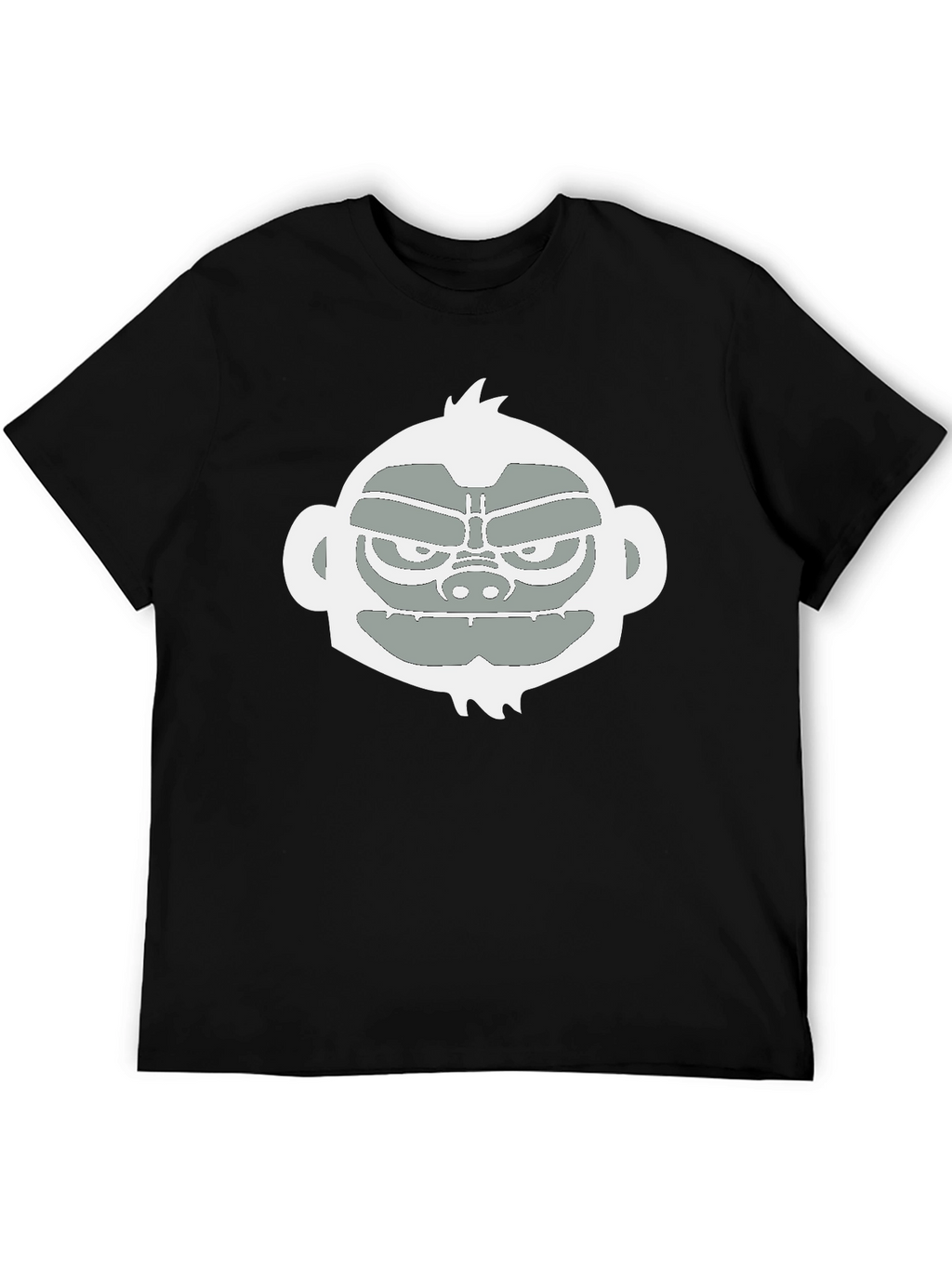 Cool Monkey Graphic Tee - Black Casual T-Shirt