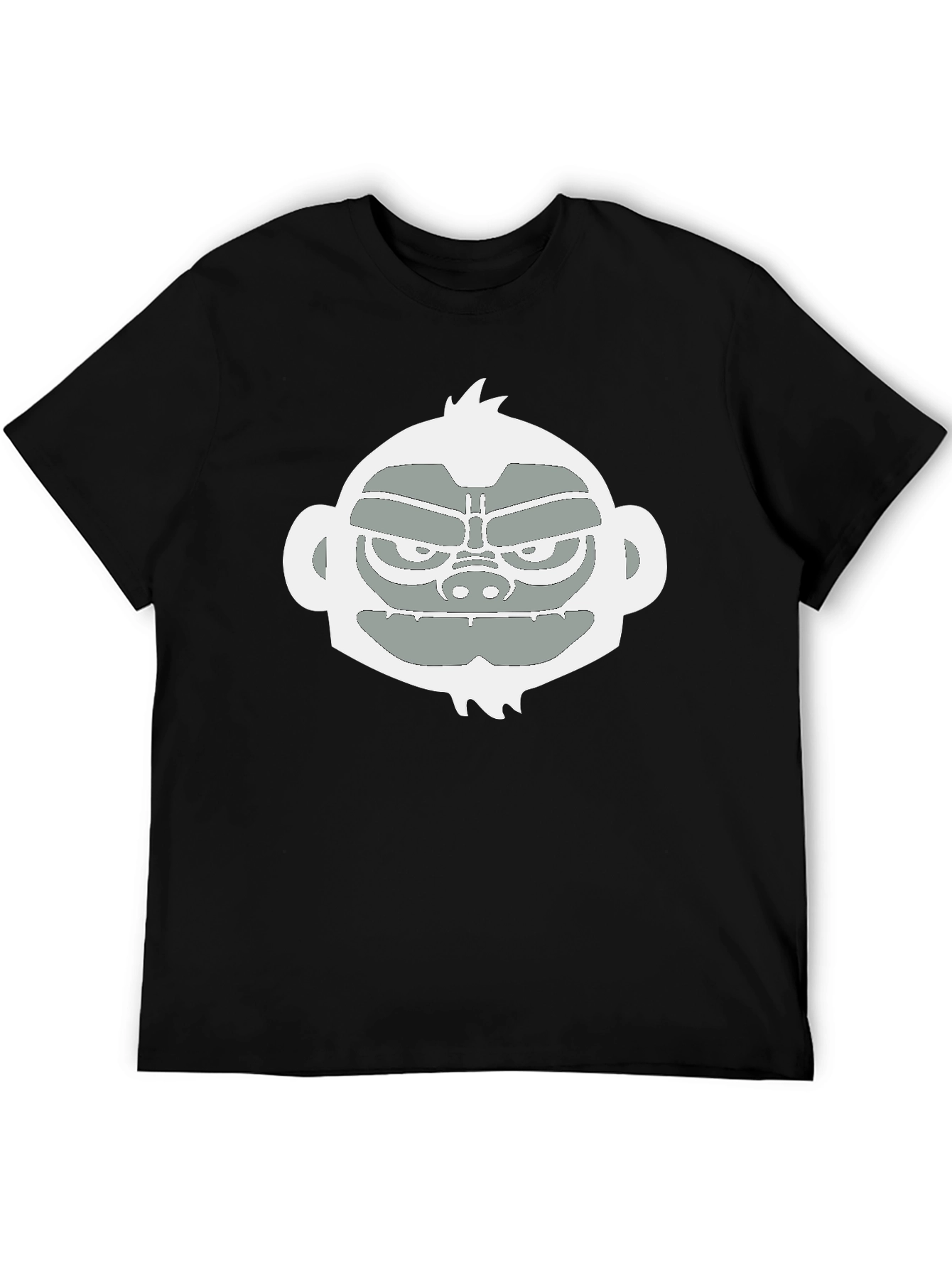 Cool Monkey Graphic Tee - Black Casual T-Shirt