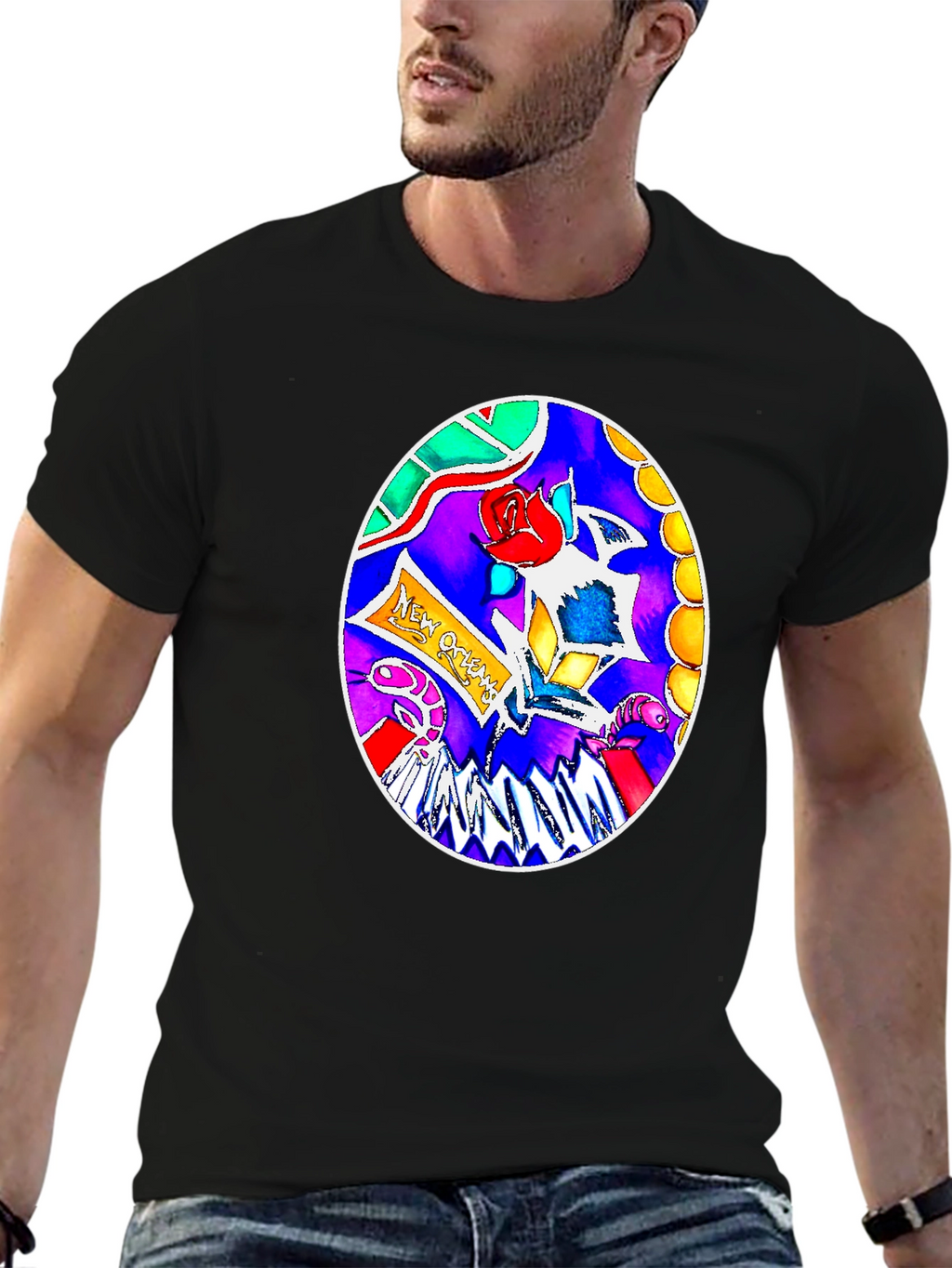 New Orleans Artistic T-Shirt