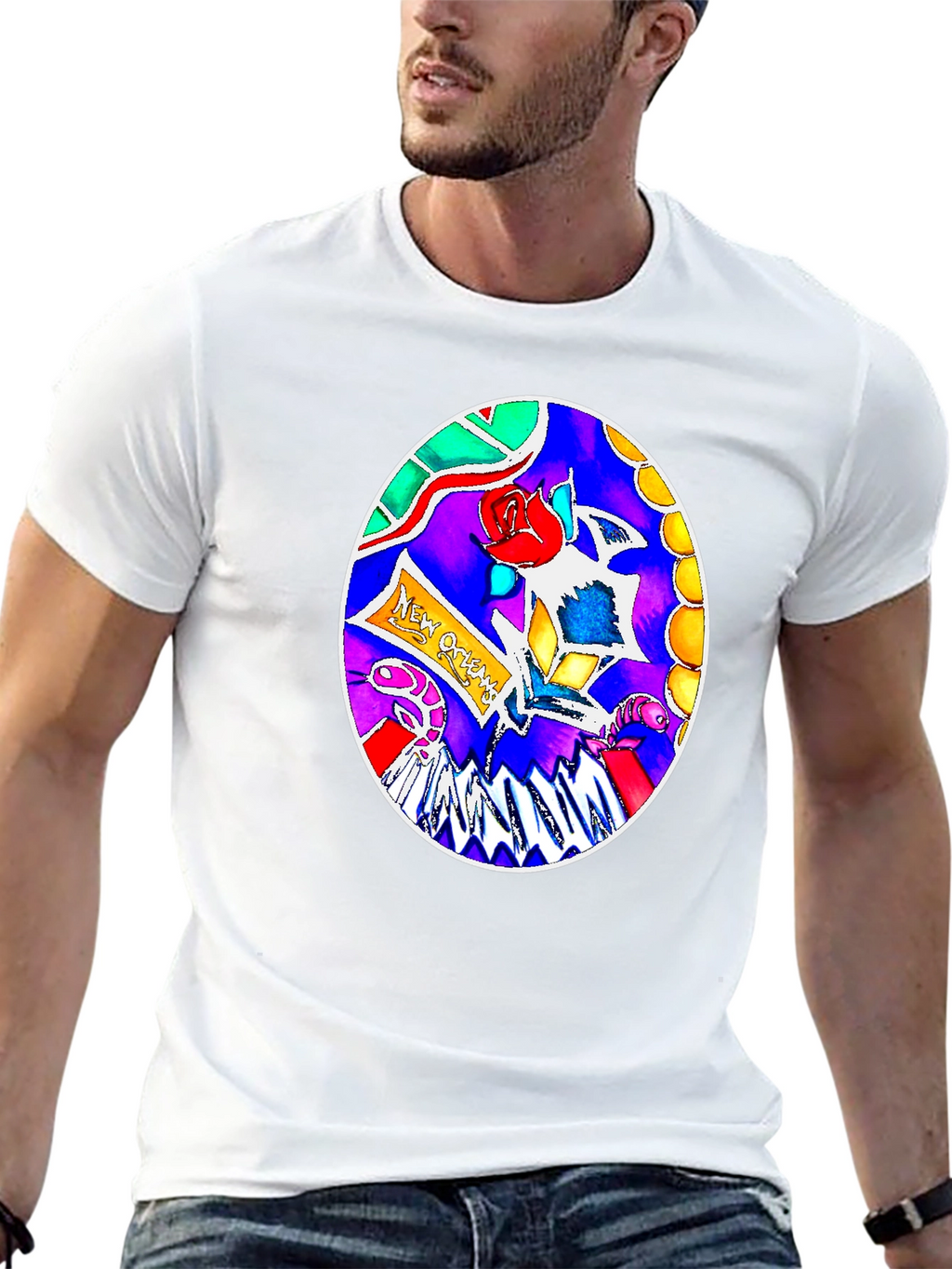 New Orleans Artistic T-Shirt