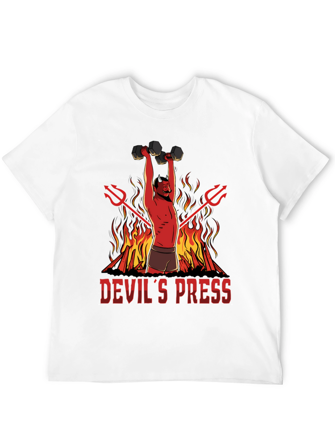 Devils Press Weightlifting T-Shirt - Gym Humor