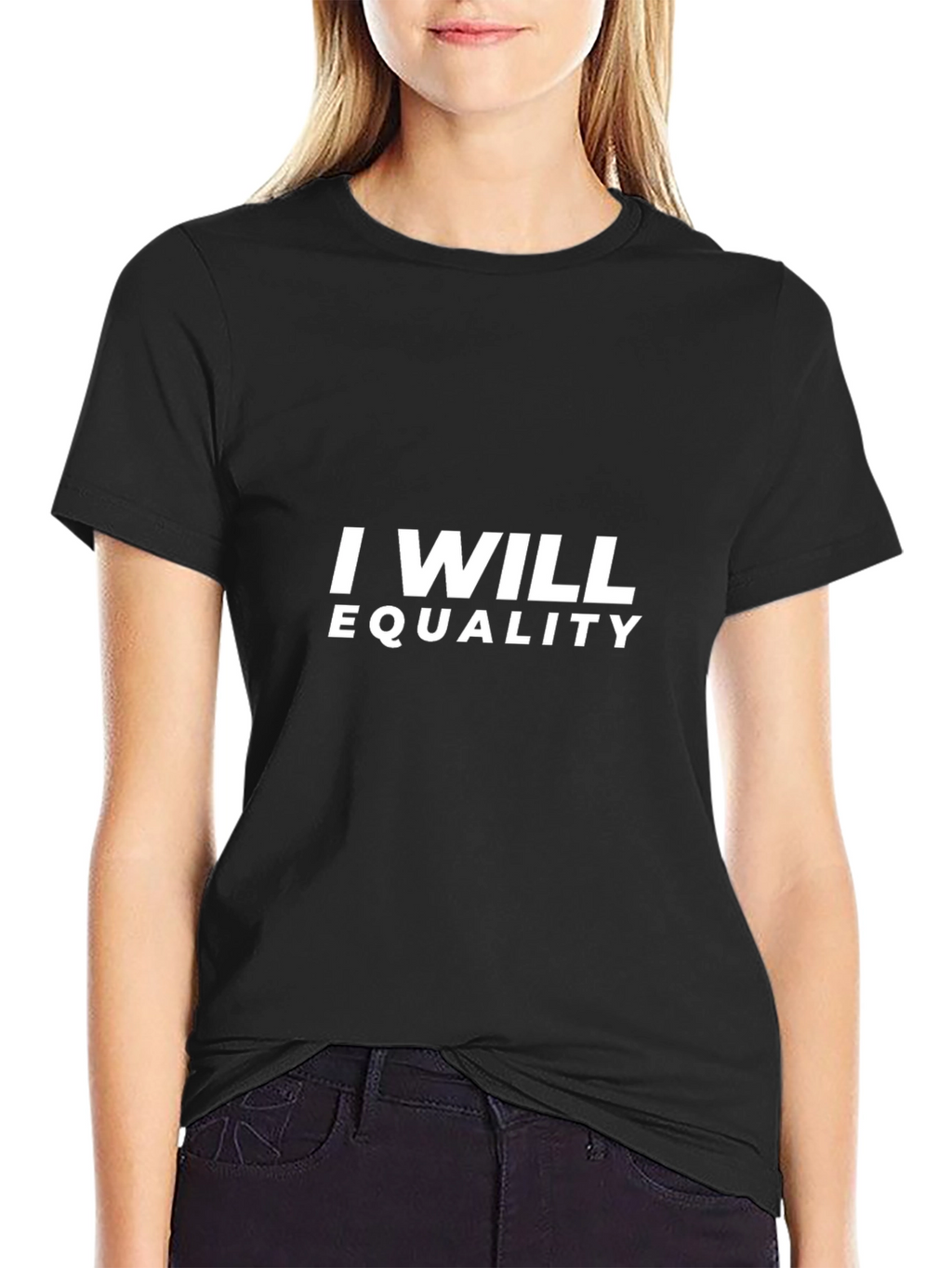 Equality T-Shirt - Black Cotton Blend