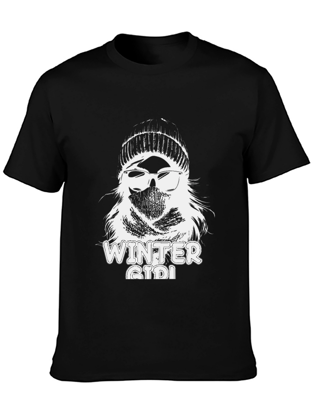 Winter Girl Graphic Tee - Cool Weather Style