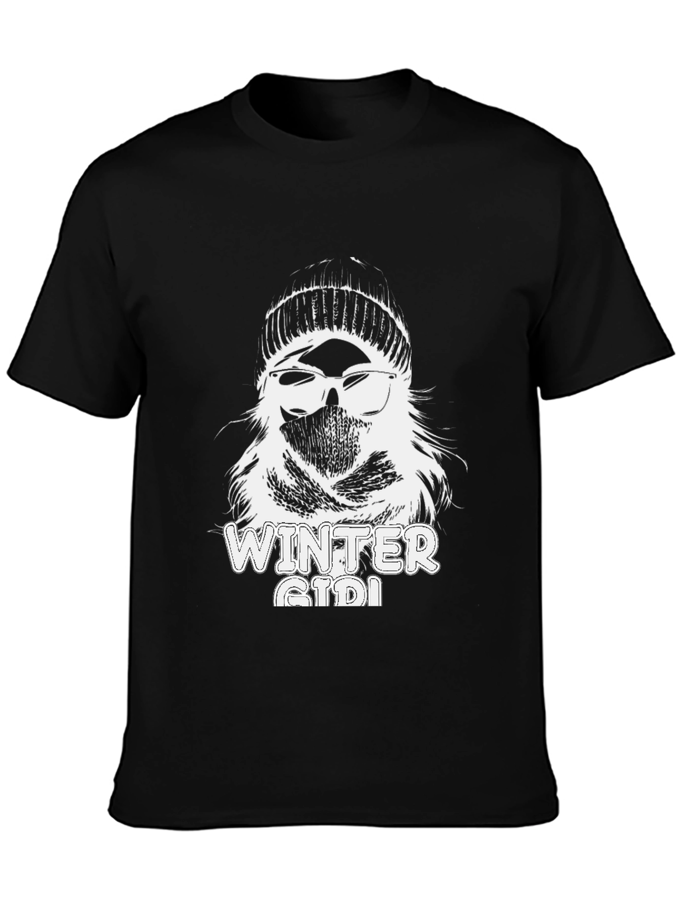 Winter Girl Graphic Tee - Cool Weather Style