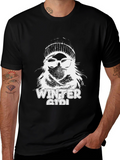Winter Girl Graphic Tee - Cool Weather Style