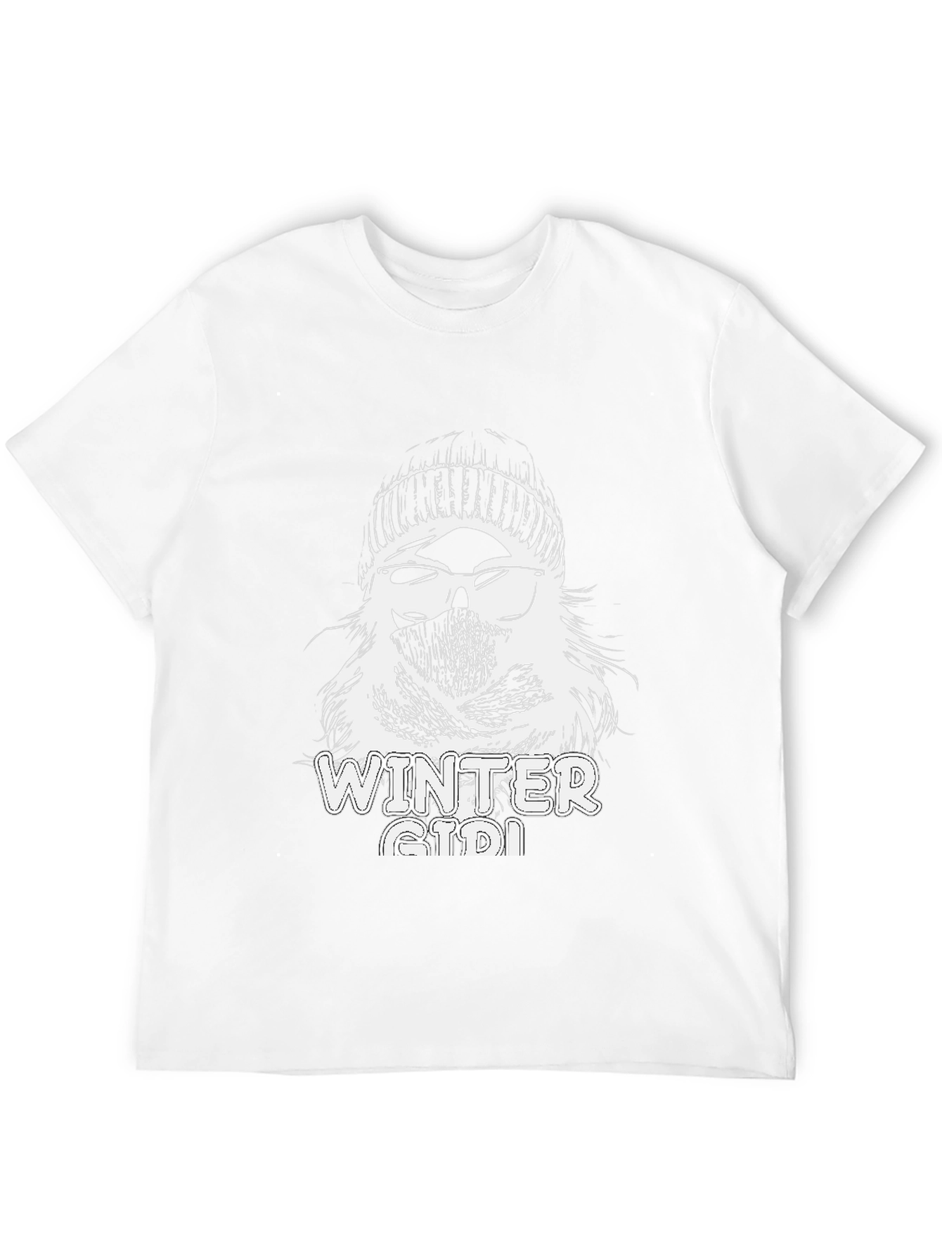 Winter Girl Graphic Tee - Cool Weather Style
