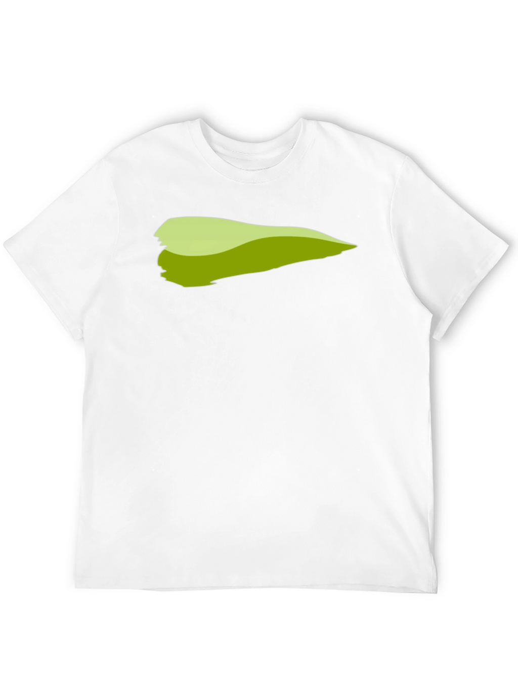 Green Brush Stroke Graphic T-Shirt