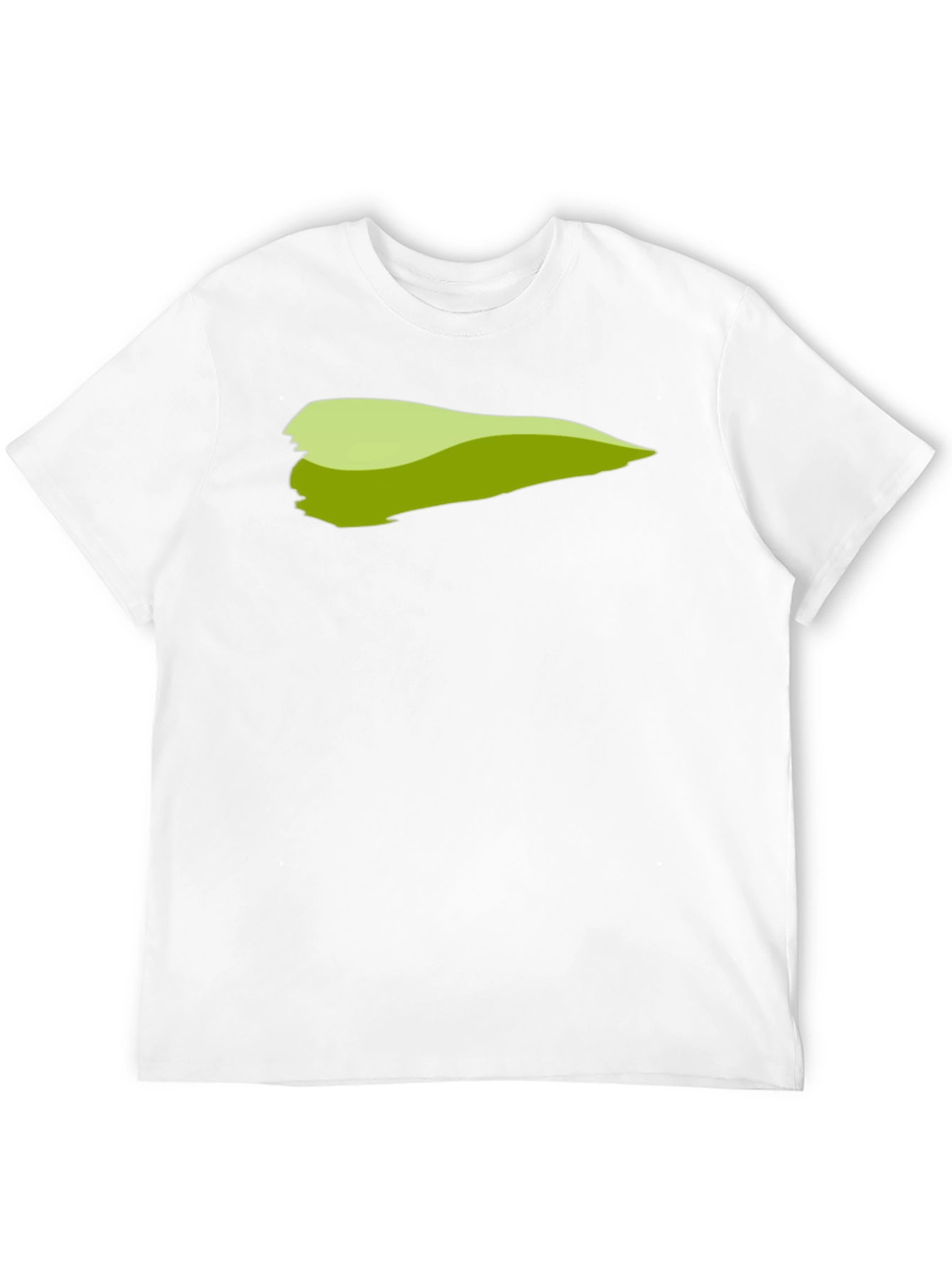 Green Brush Stroke Graphic T-Shirt