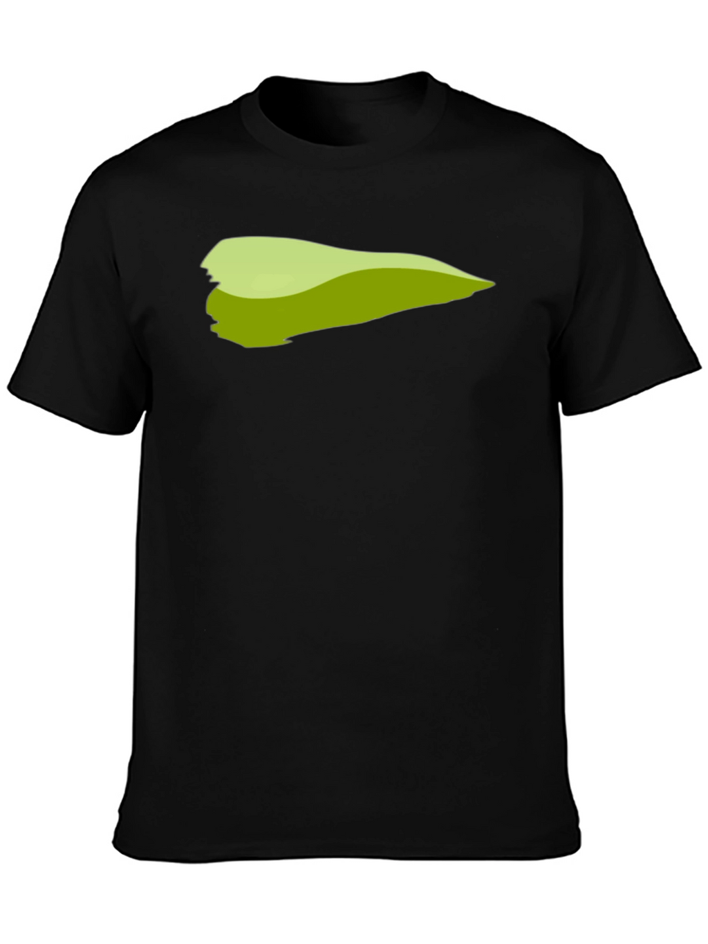 Green Brush Stroke Graphic T-Shirt
