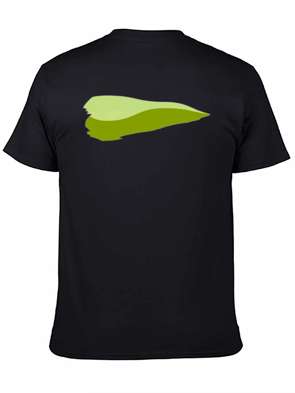 Green Brush Stroke Graphic T-Shirt