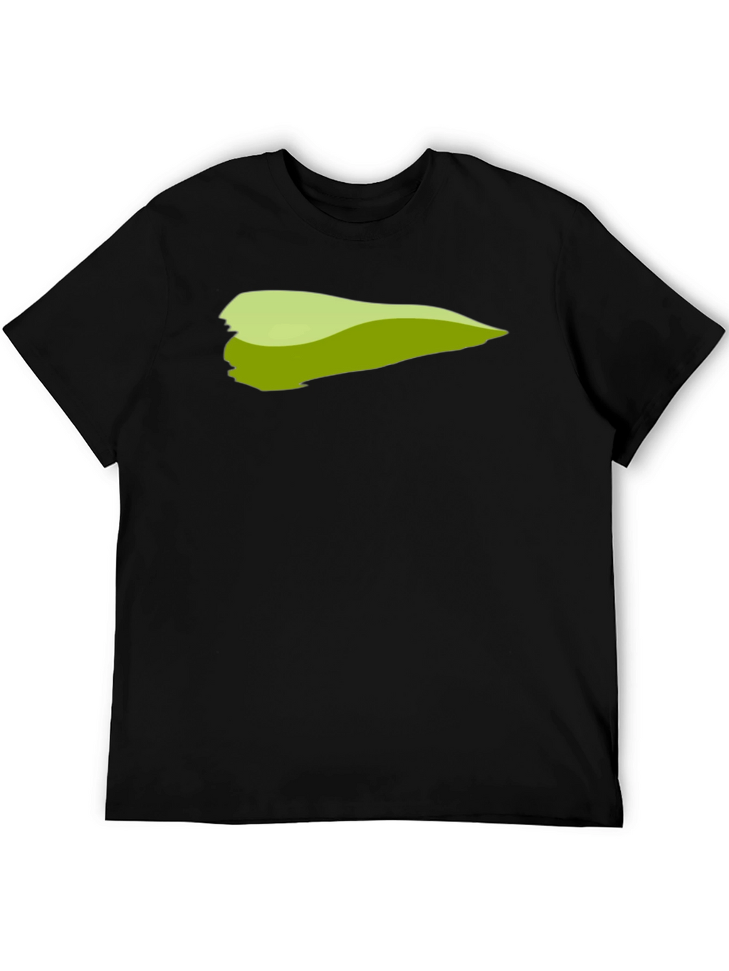 Green Brush Stroke Graphic T-Shirt