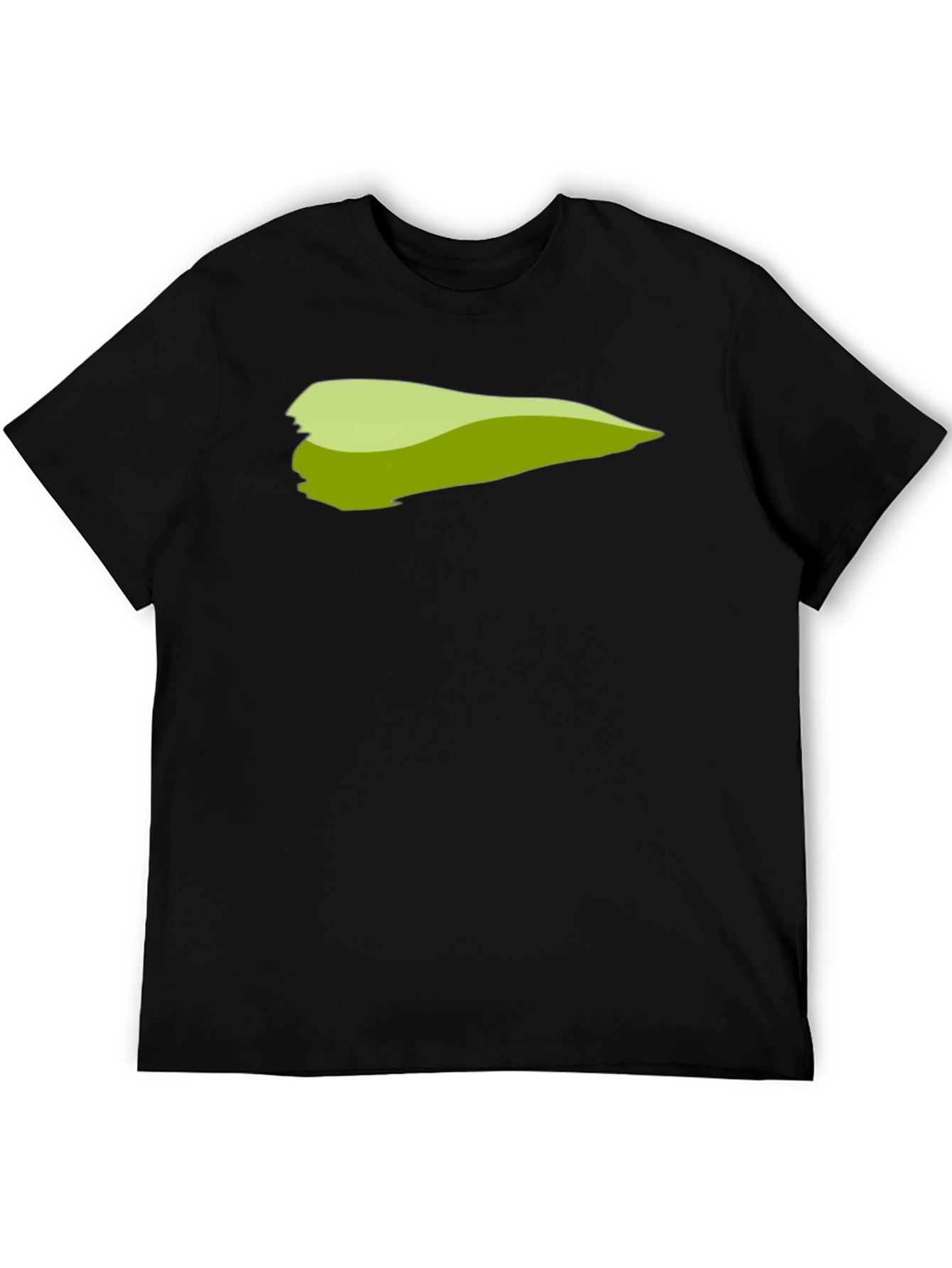 Green Brush Stroke Graphic T-Shirt