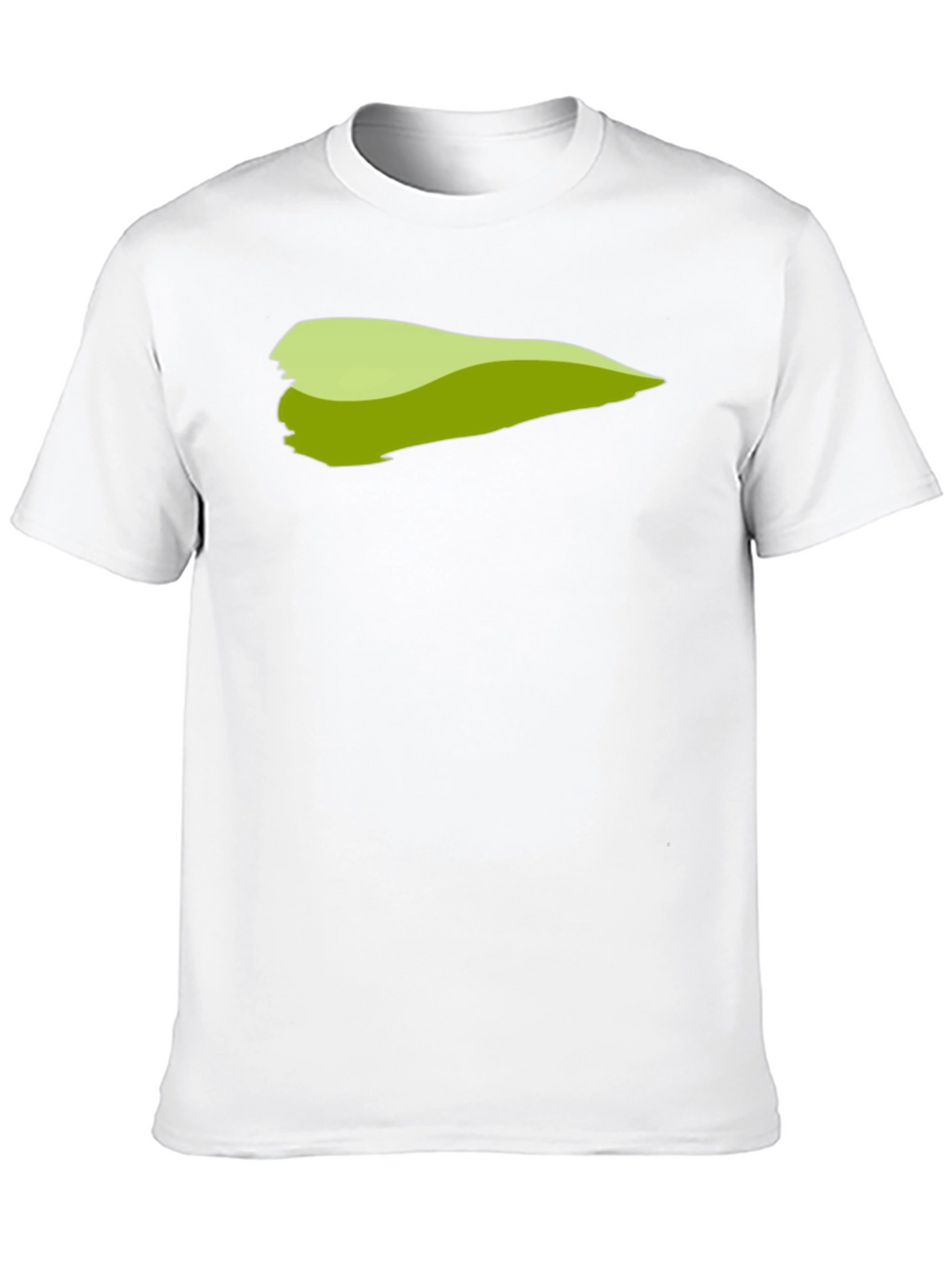 Green Brush Stroke Graphic T-Shirt