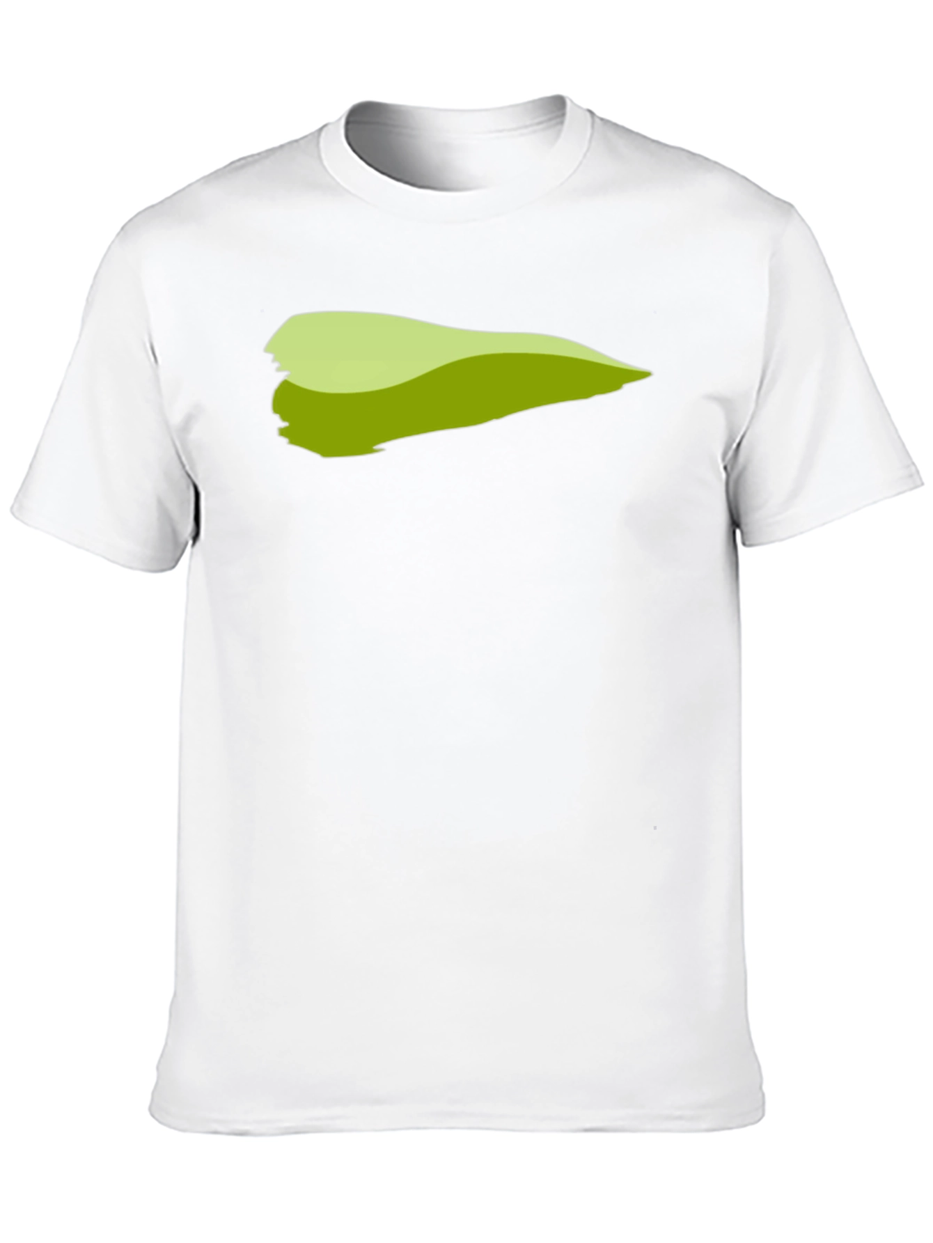 Green Brush Stroke Graphic T-Shirt