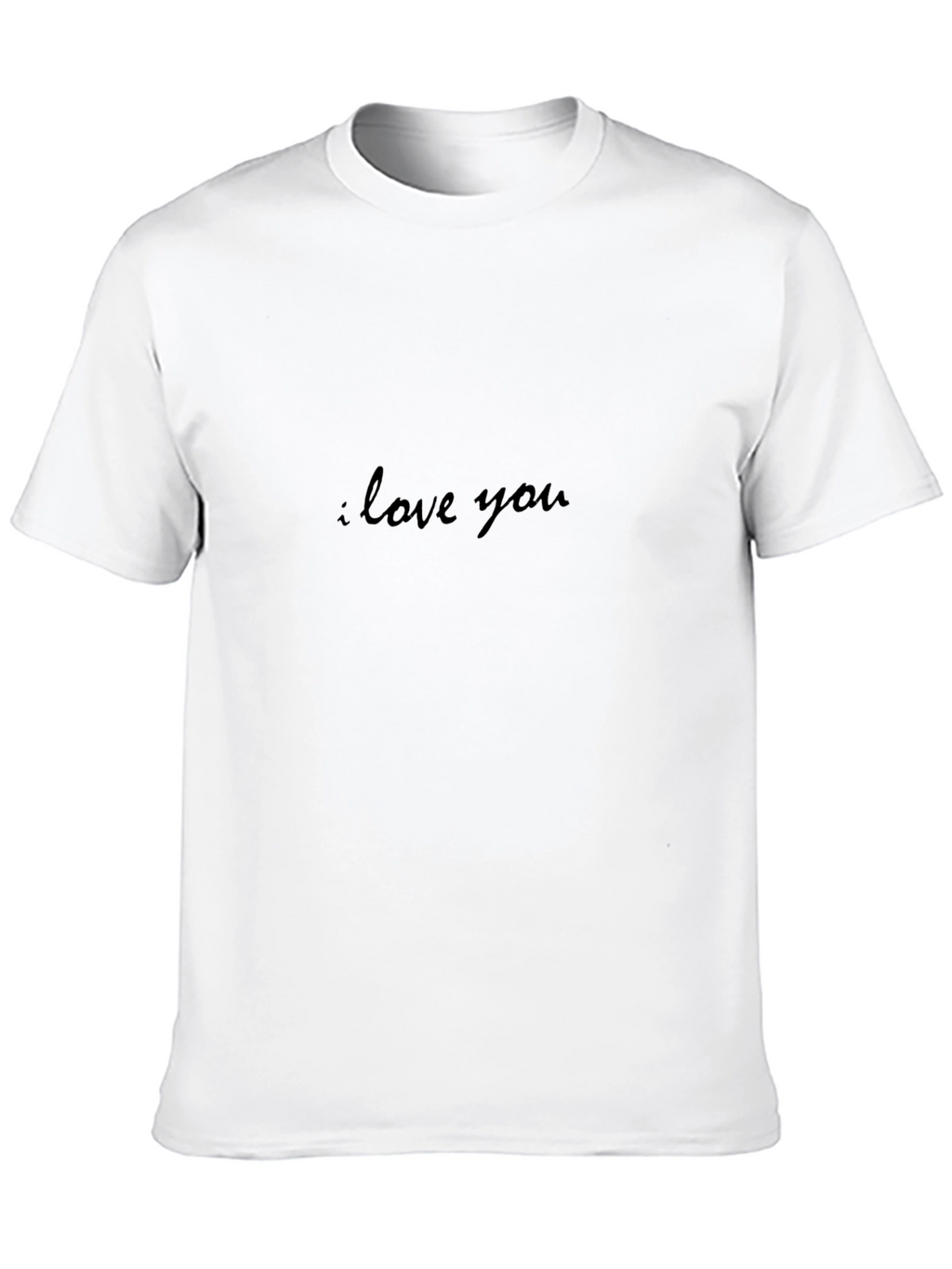 I Love You Black Tee - Stylish Comfort