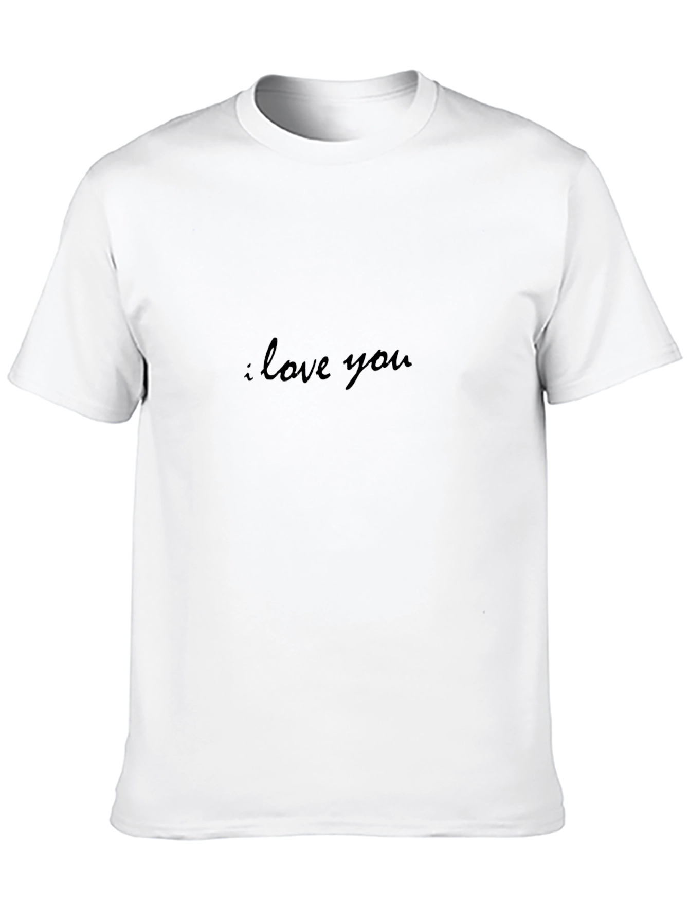 I Love You Black Tee - Stylish Comfort
