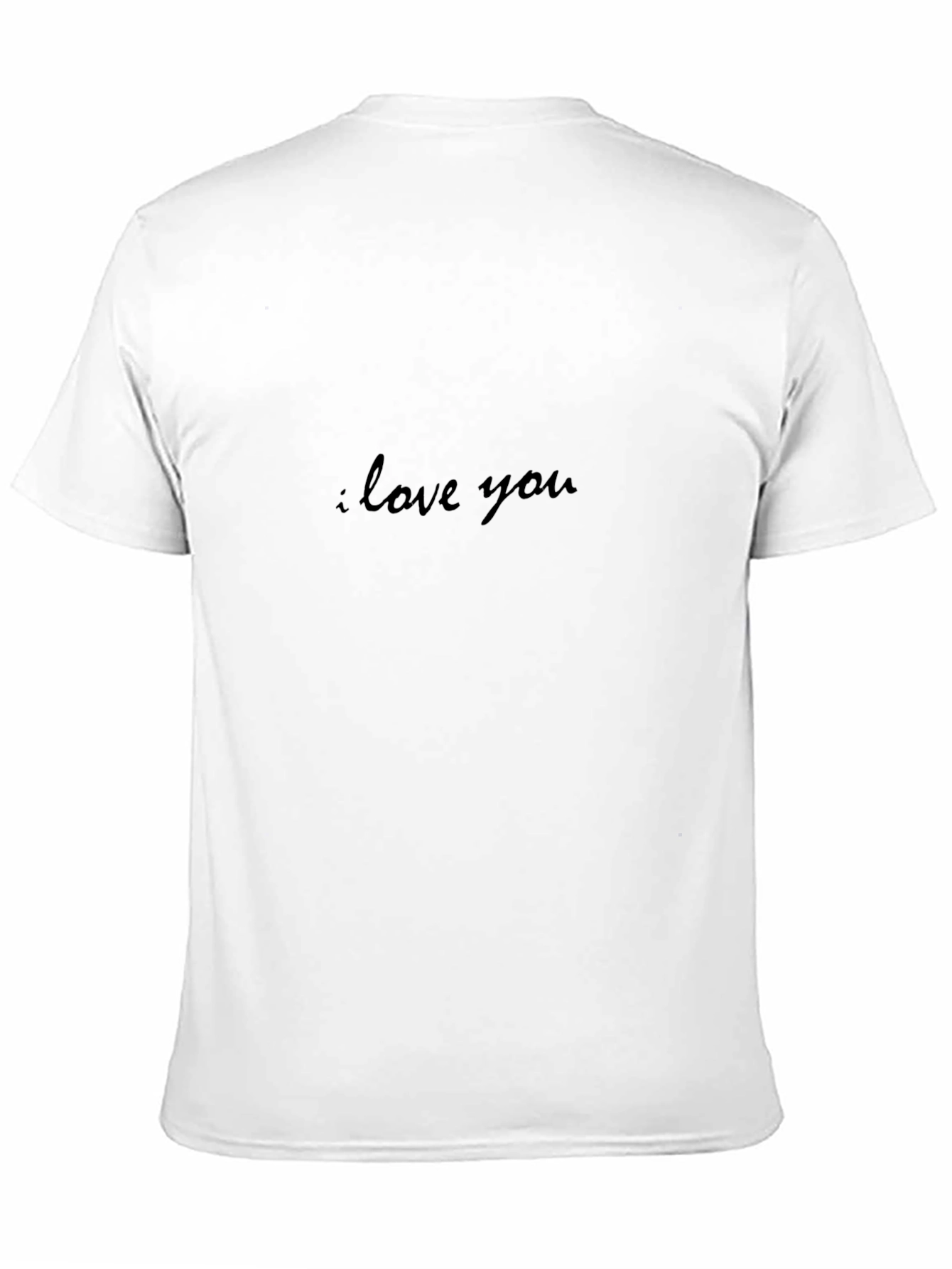 I Love You Black Tee - Stylish Comfort