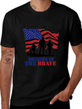Land of Free Brave Soldiers Graphic T-Shirt