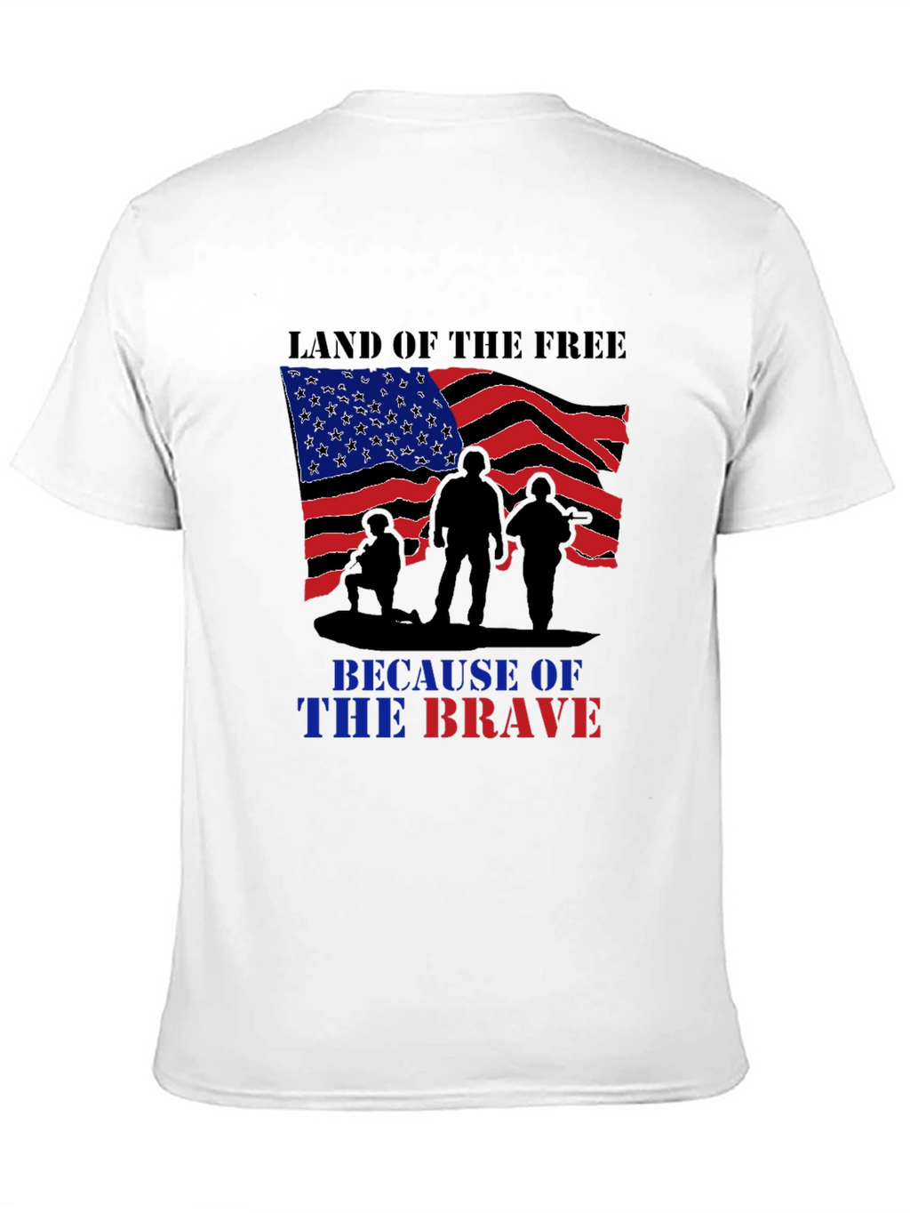 Land of Free Brave Soldiers Graphic T-Shirt