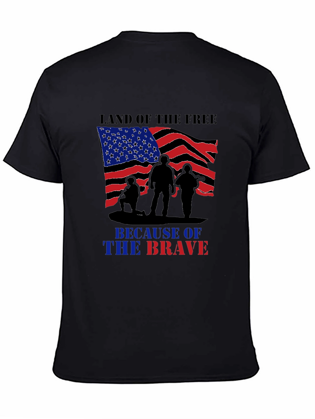 Land of Free Brave Soldiers Graphic T-Shirt