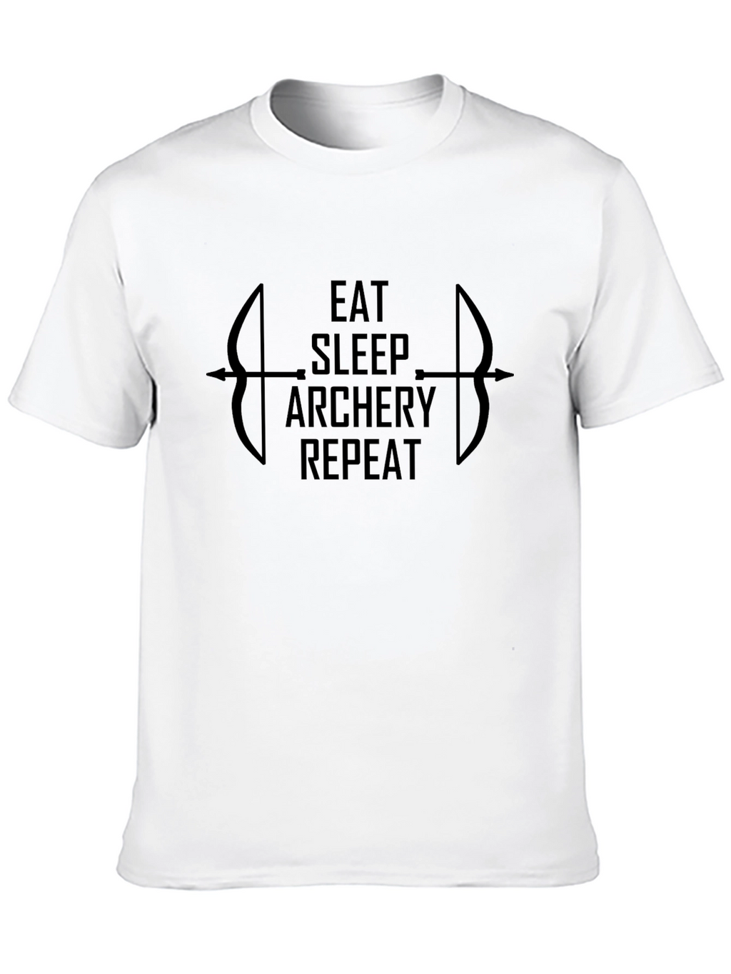 Eat Sleep Archery Repeat Black T-Shirt