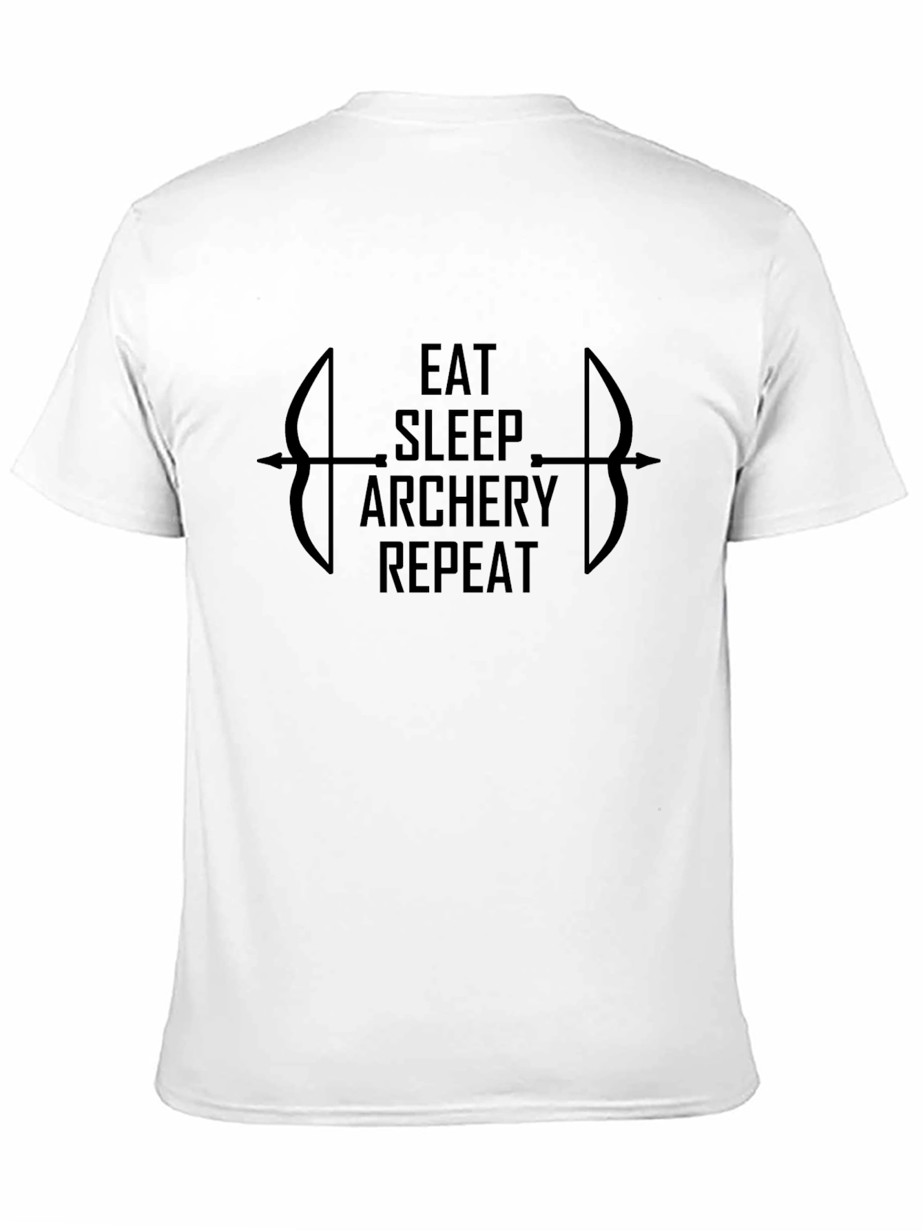 Eat Sleep Archery Repeat Black T-Shirt