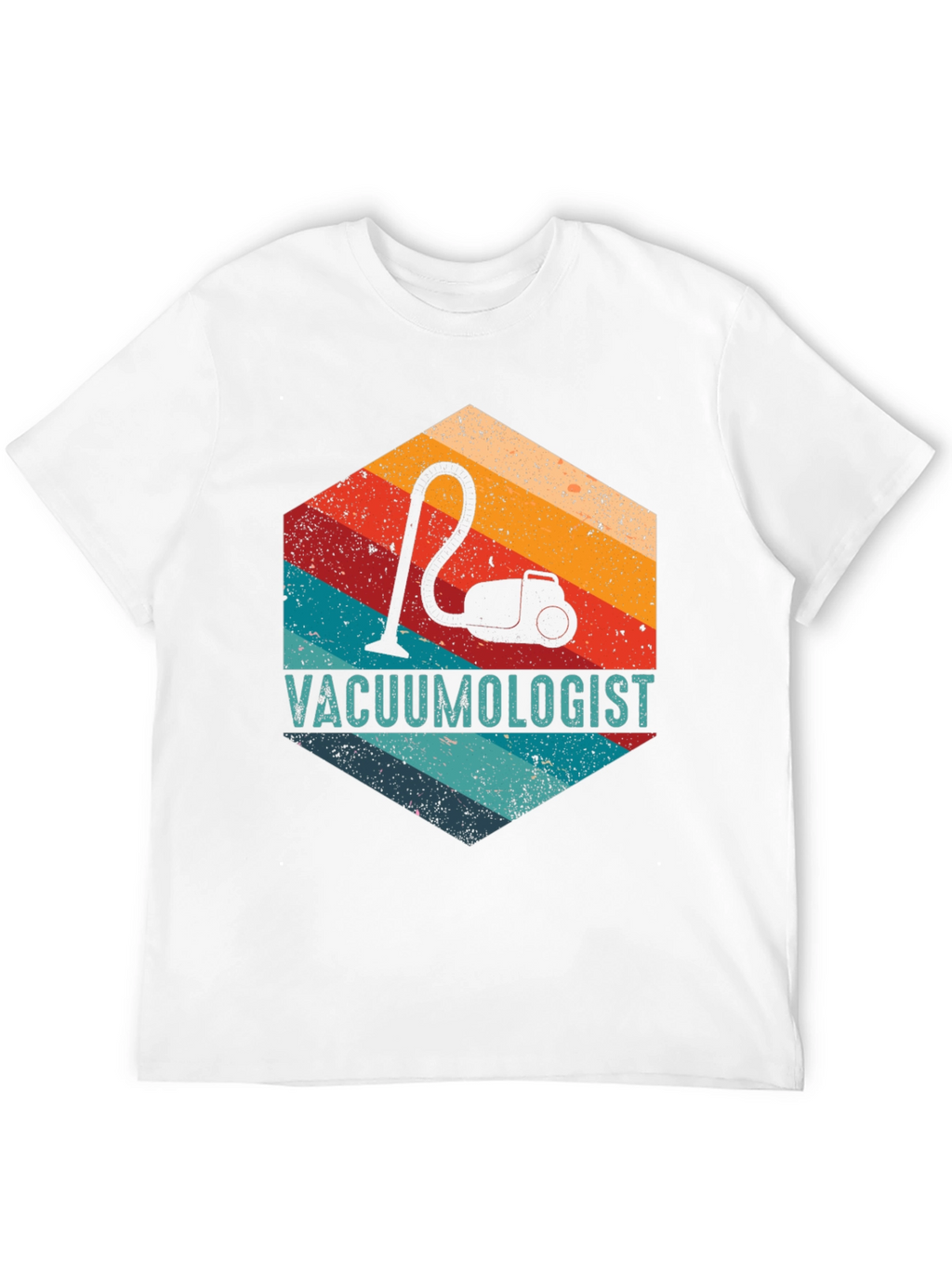 Vacuumologist Retro Hexagon Graphic T-Shirt