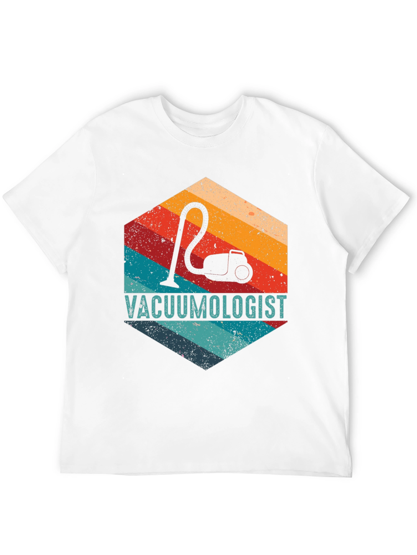 Vacuumologist Retro Hexagon Graphic T-Shirt