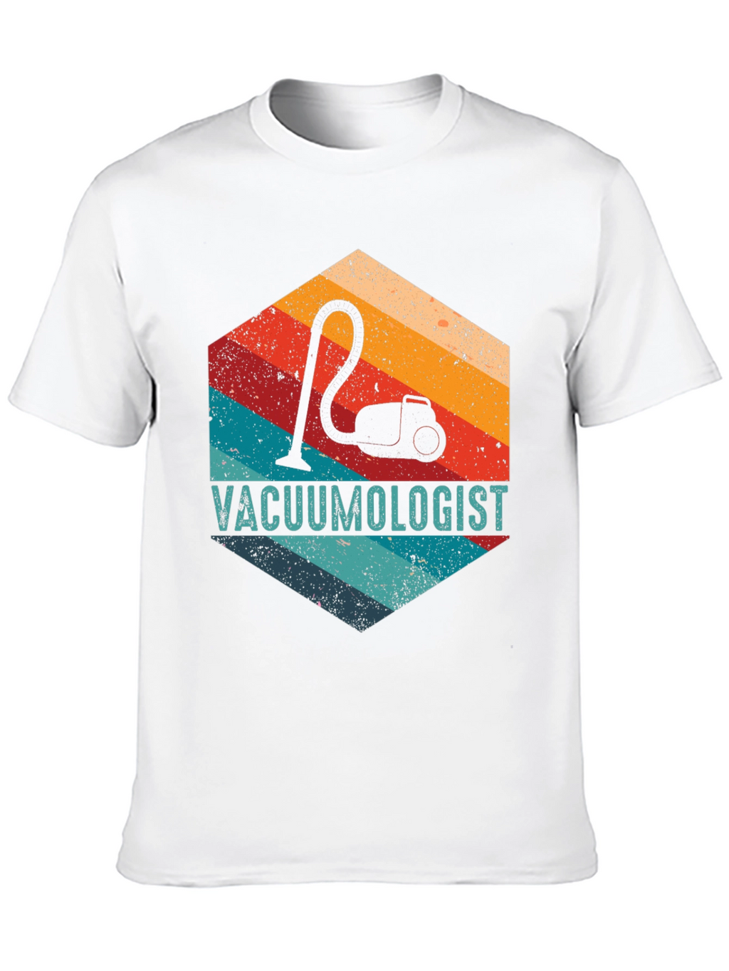 Vacuumologist Retro Hexagon Graphic T-Shirt