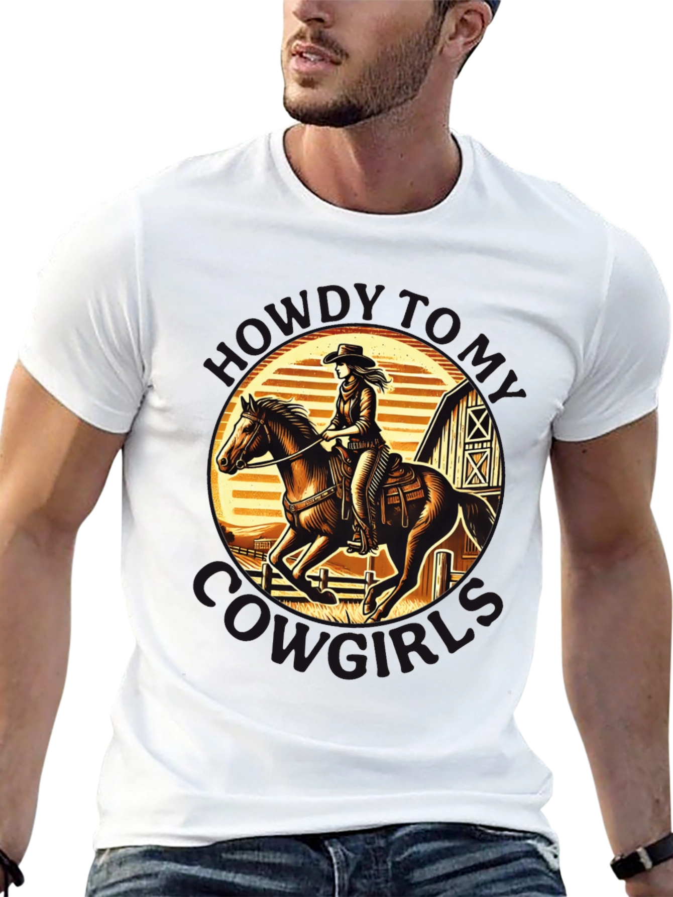 Cowgirl Horse Riding T-Shirt - Western Graphic Tee