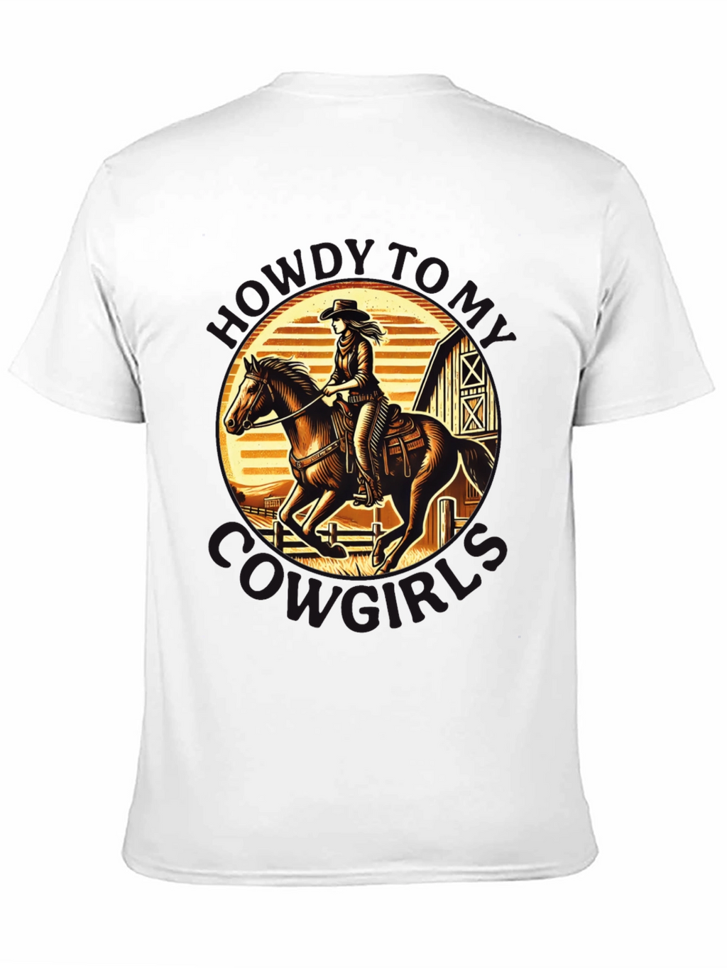 Cowgirl Horse Riding T-Shirt - Western Graphic Tee