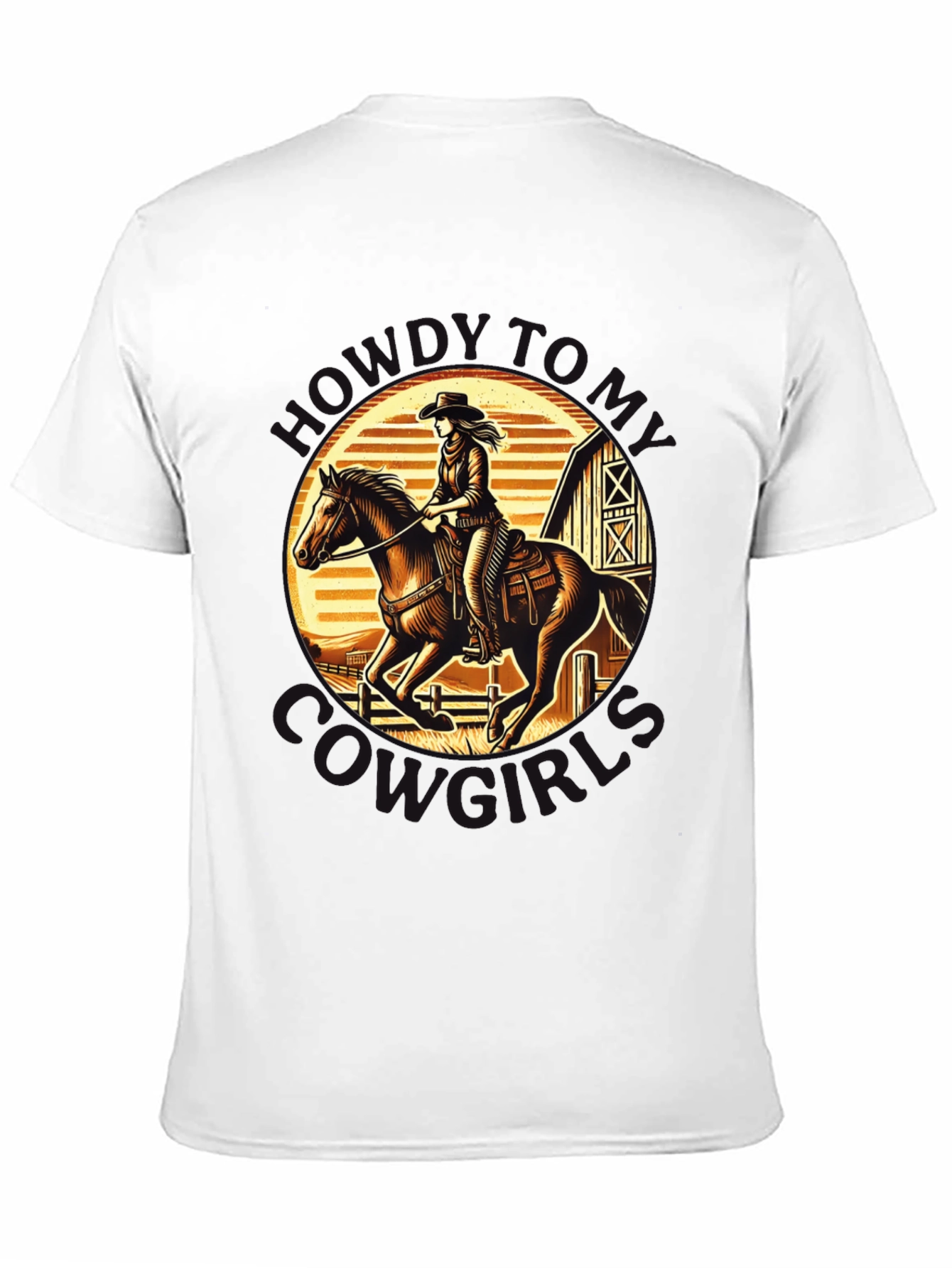 Cowgirl Horse Riding T-Shirt - Western Graphic Tee