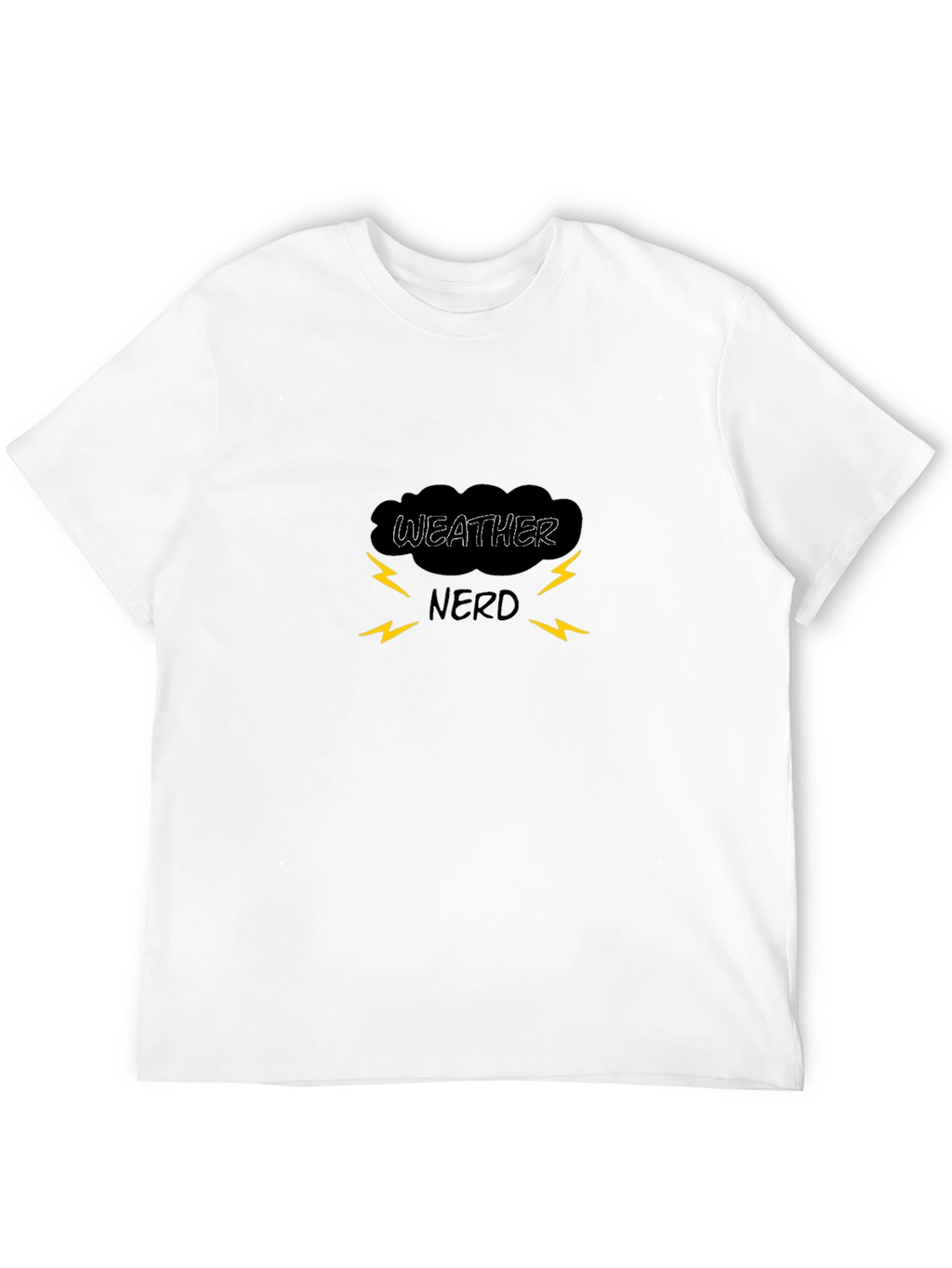 Weather Nerd Black Graphic T-Shirt