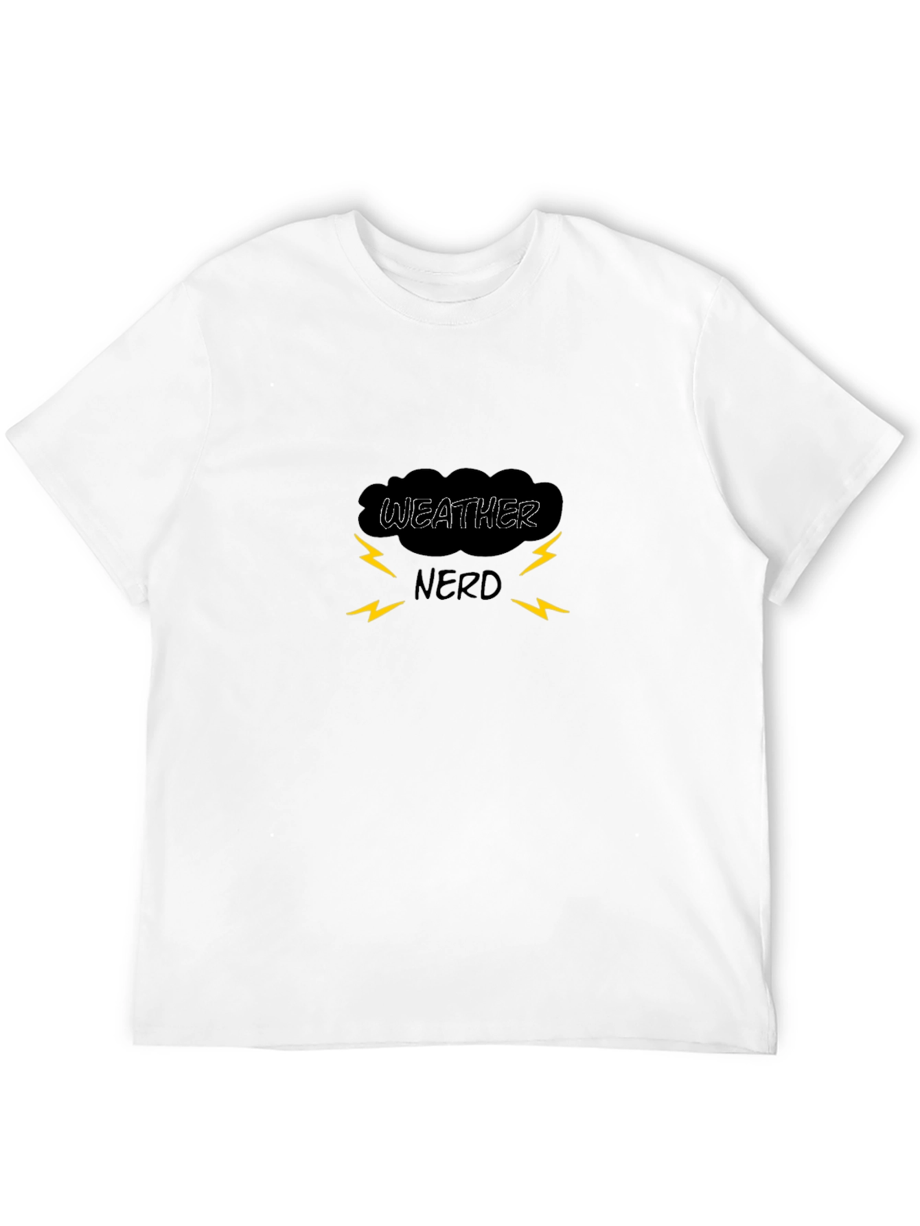 Weather Nerd Black Graphic T-Shirt