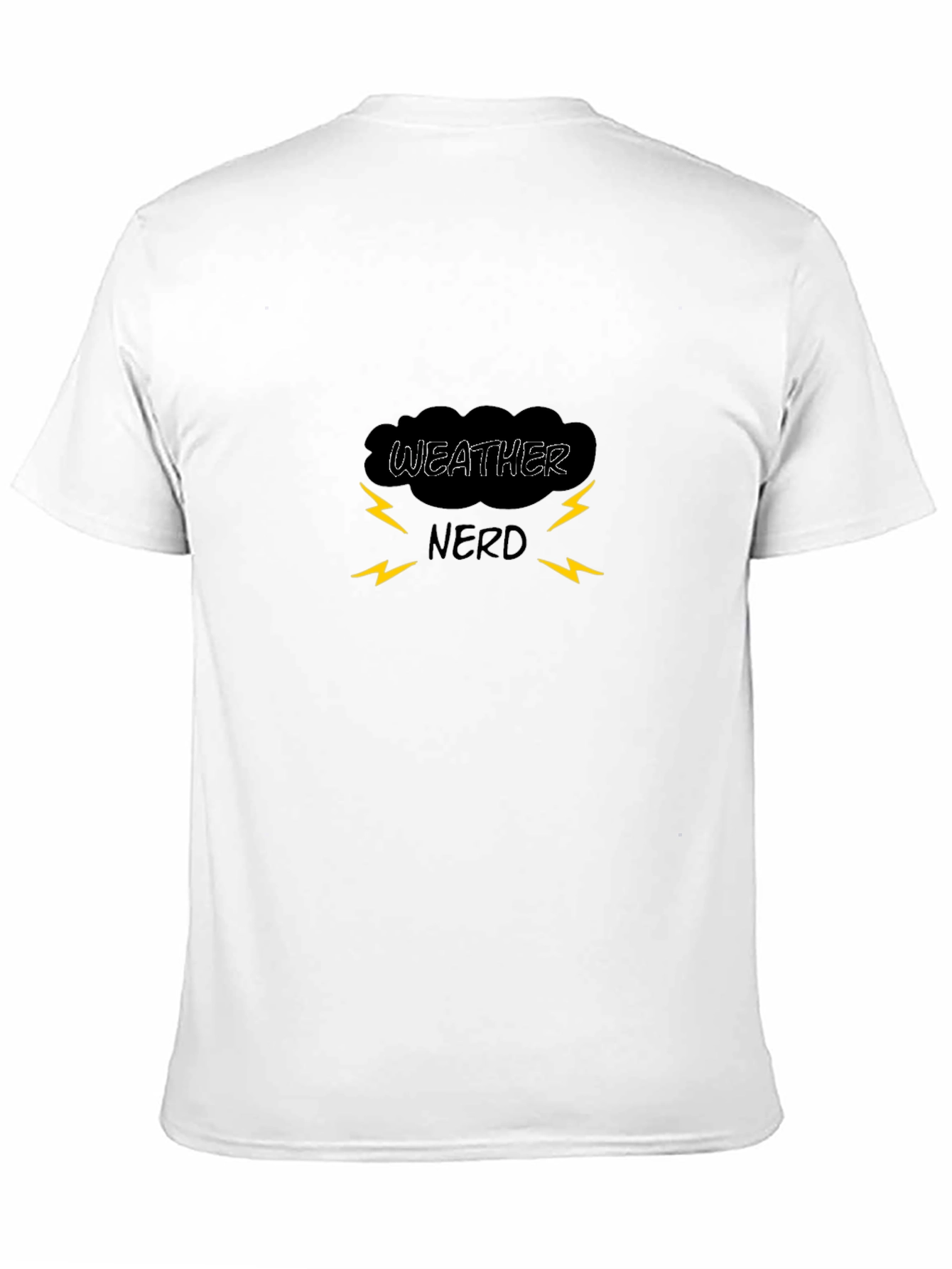 Weather Nerd Black Graphic T-Shirt