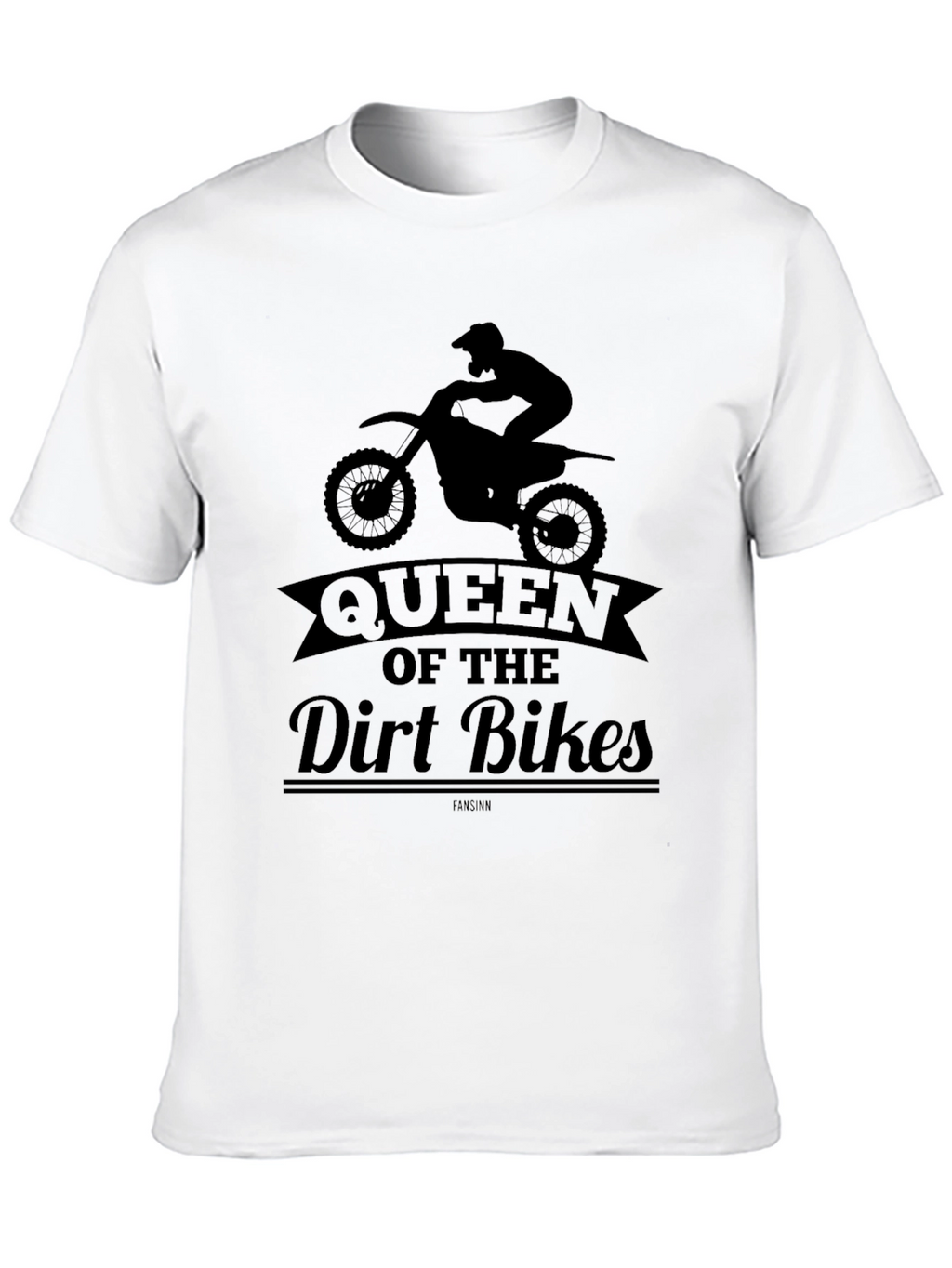 Queen of the Dirt Bikes Graphic Tee - Black