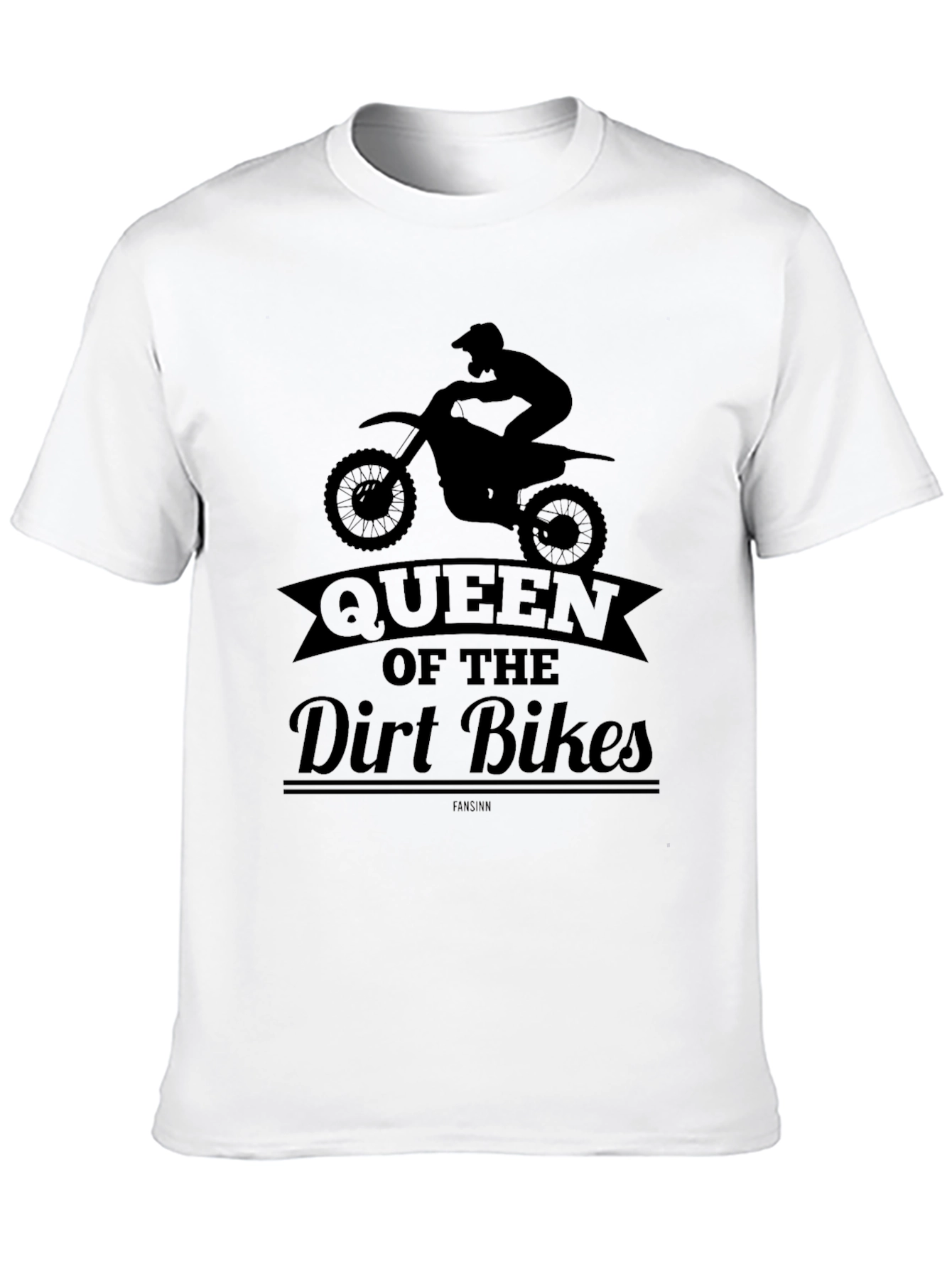 Queen of the Dirt Bikes Graphic Tee - Black