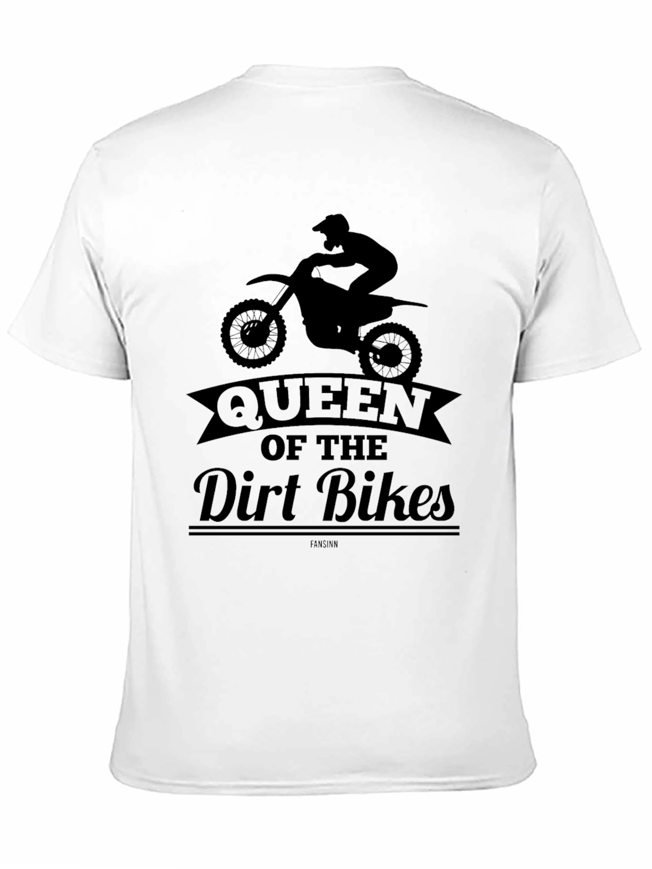 Queen of the Dirt Bikes Graphic Tee - Black