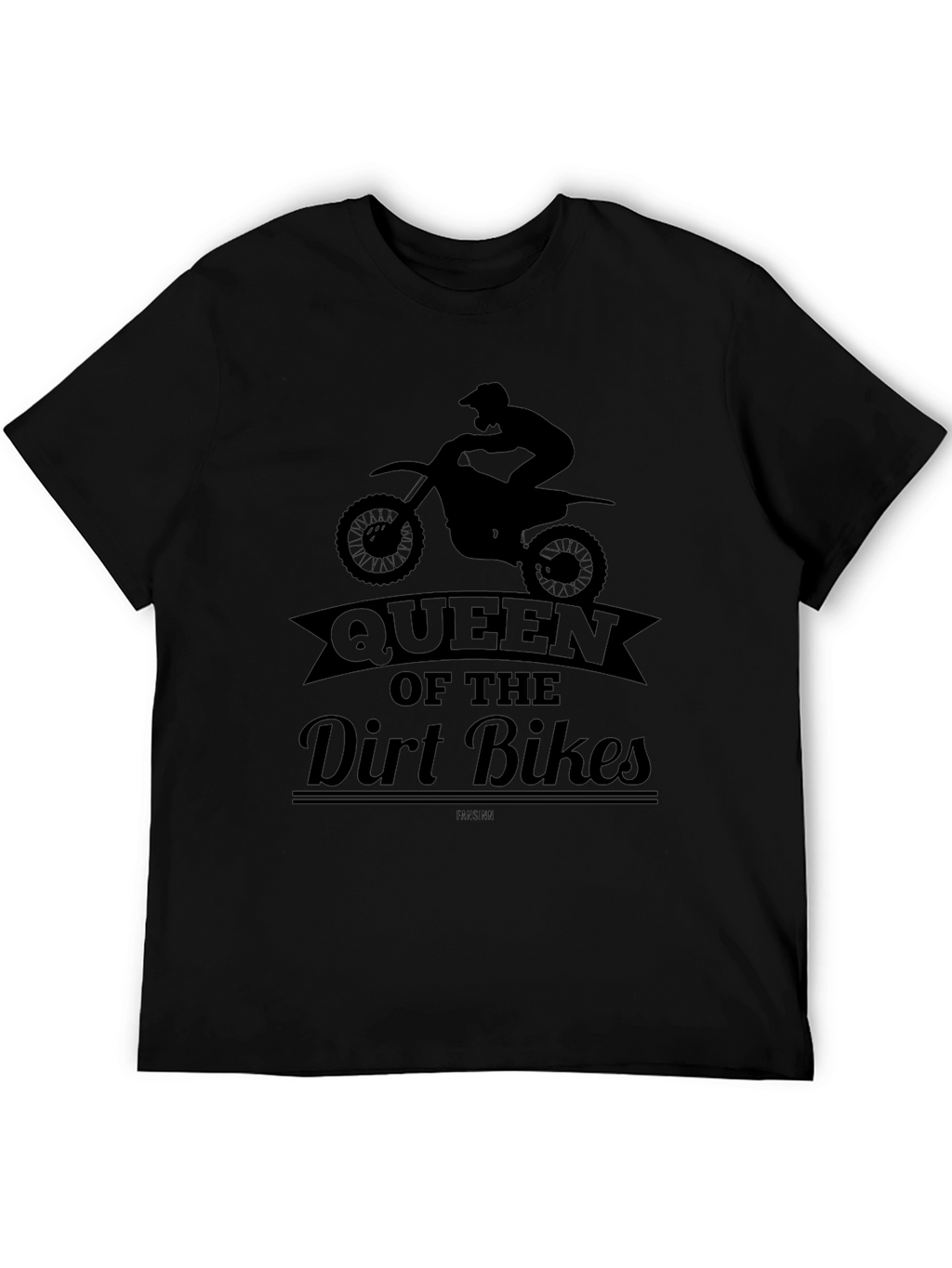 Queen of the Dirt Bikes Graphic Tee - Black
