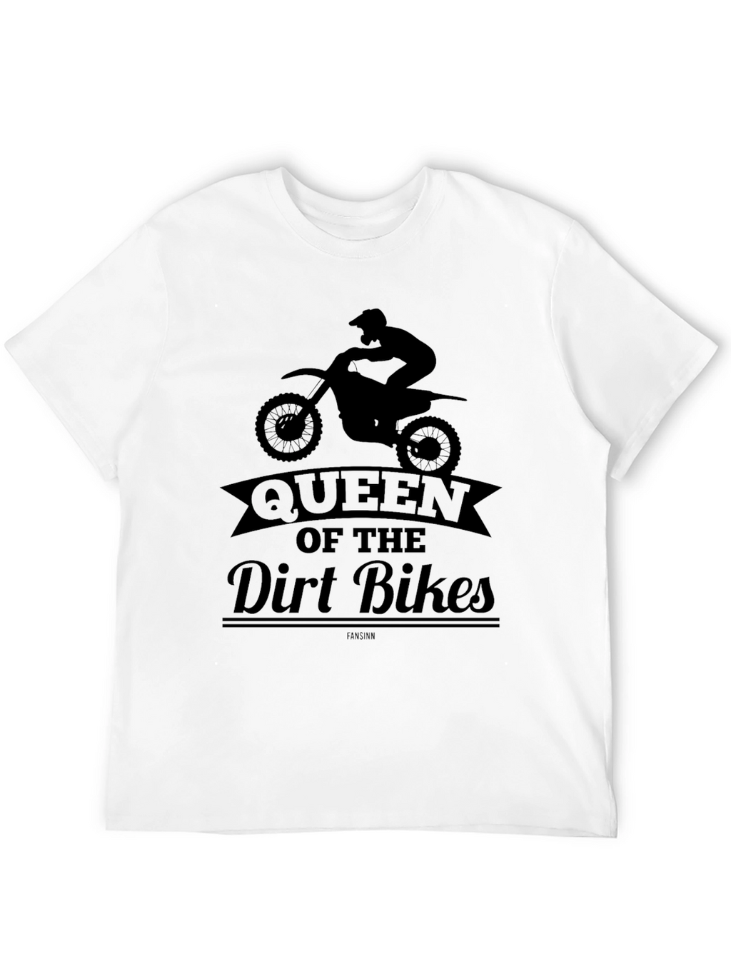 Queen of the Dirt Bikes Graphic Tee - Black