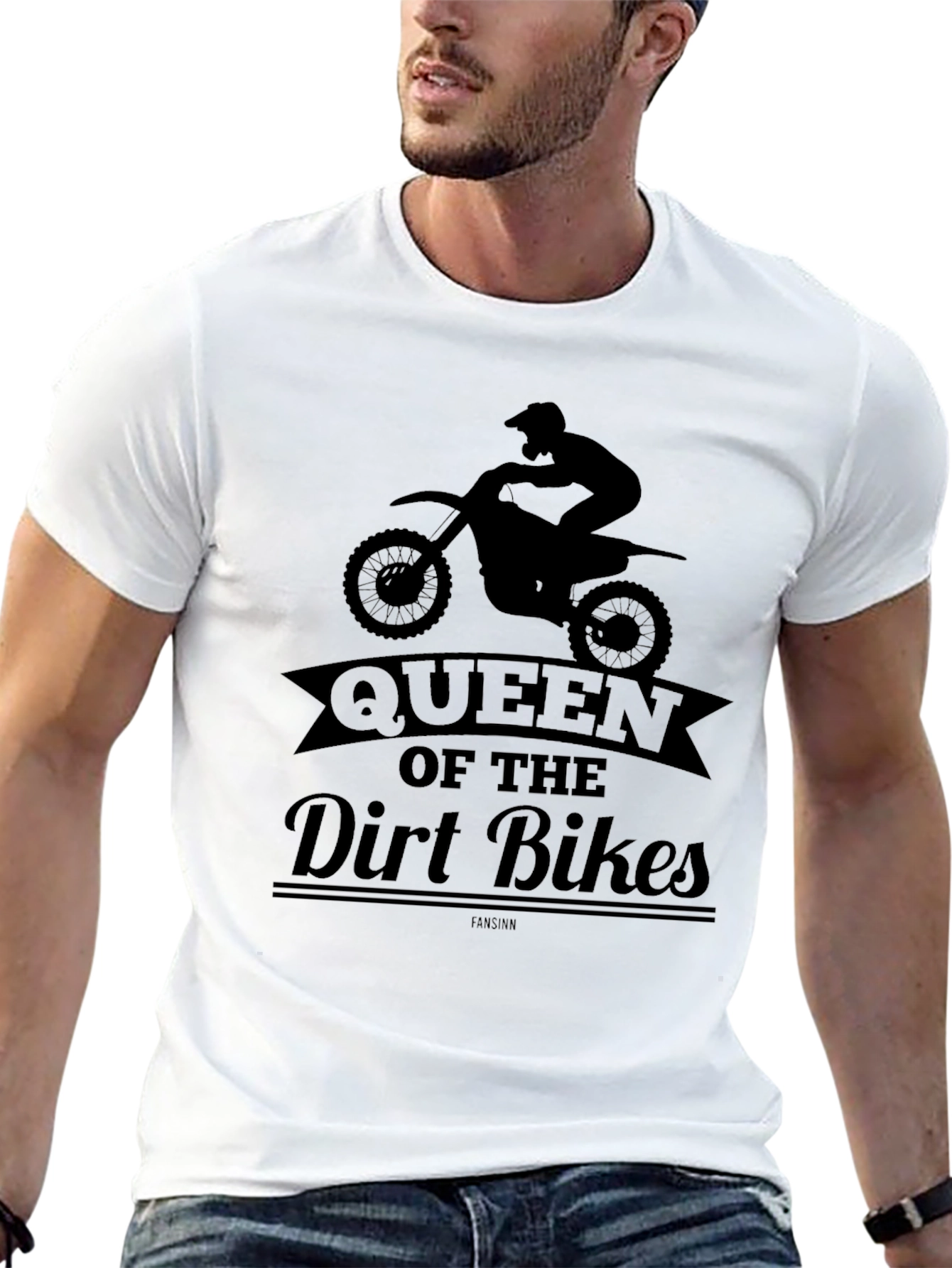 Queen of the Dirt Bikes Graphic Tee - Black
