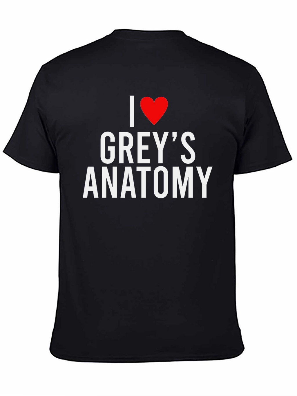 I Love Greys Anatomy Black T-Shirt