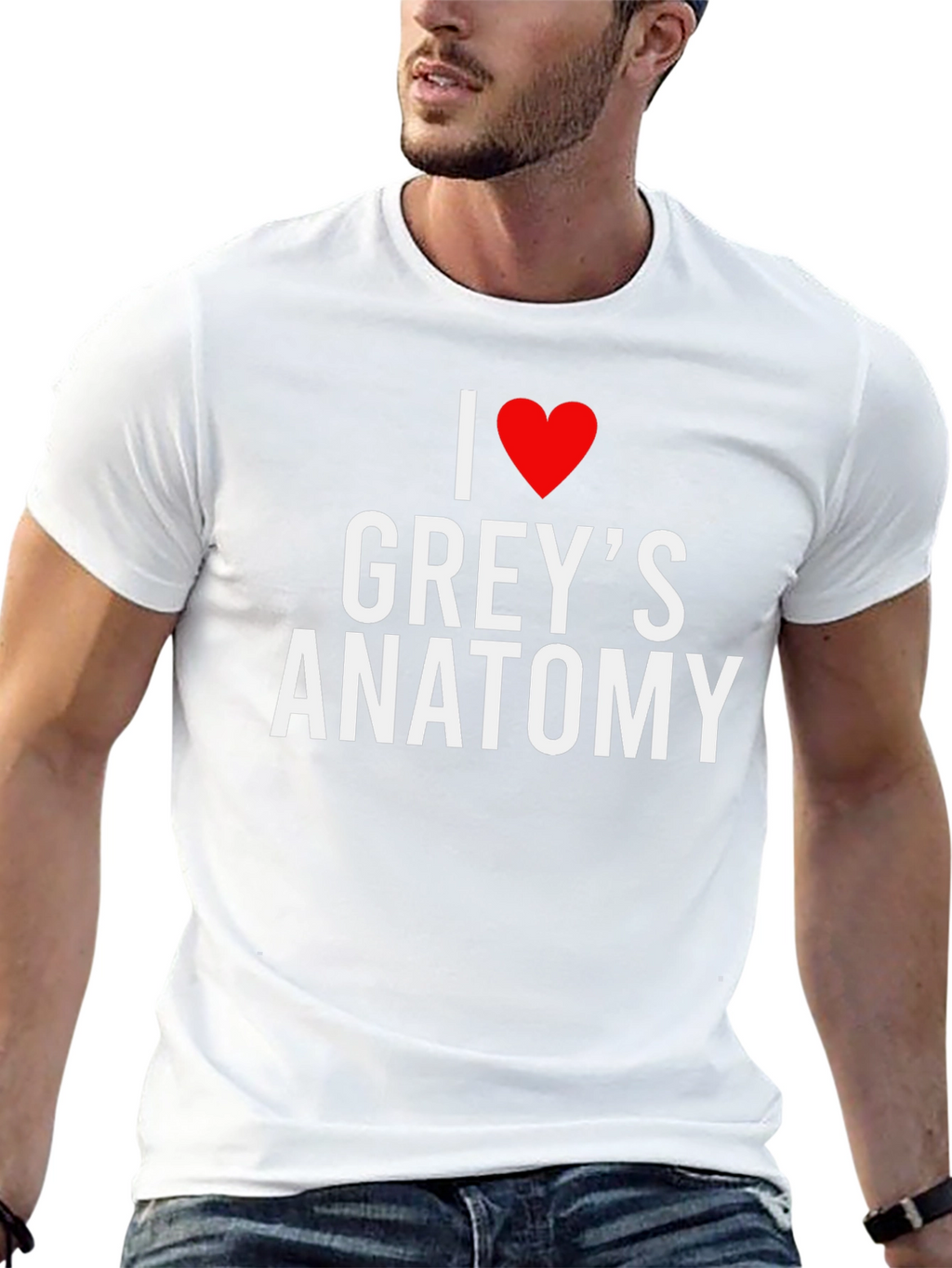 I Love Greys Anatomy Black T-Shirt