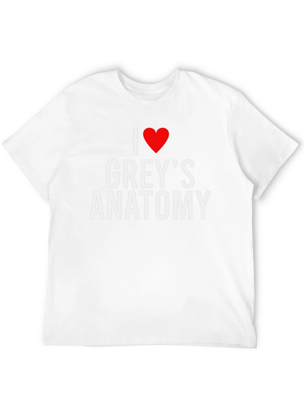 I Love Greys Anatomy Black T-Shirt