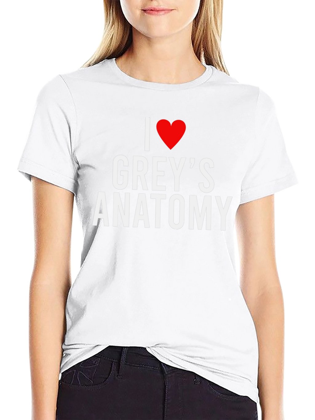I Love Greys Anatomy Black T-Shirt