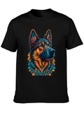 German Shepherd Graphic T-Shirt - Cool Dog Lover Tee