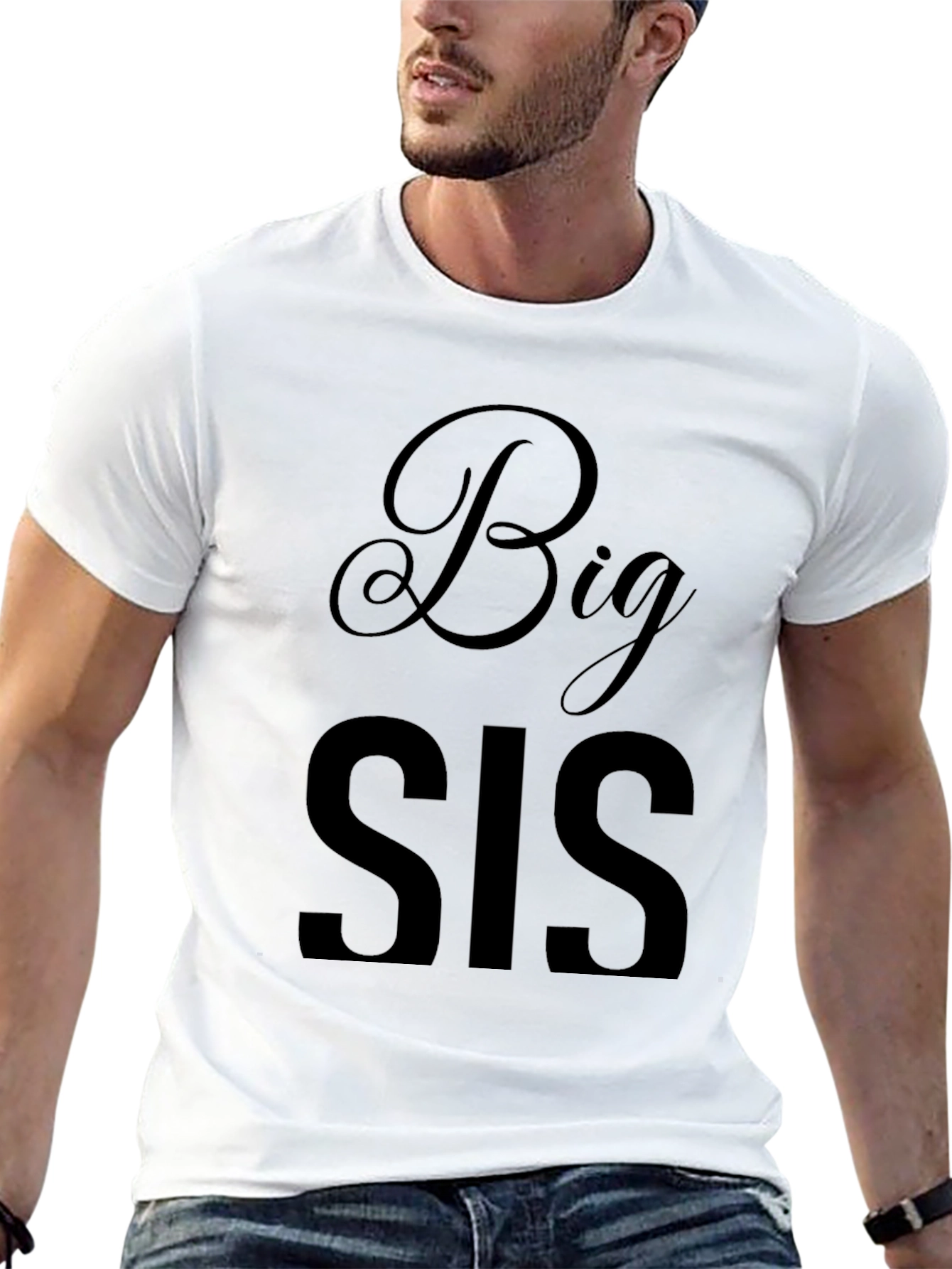 Big Sis Black Graphic Tee