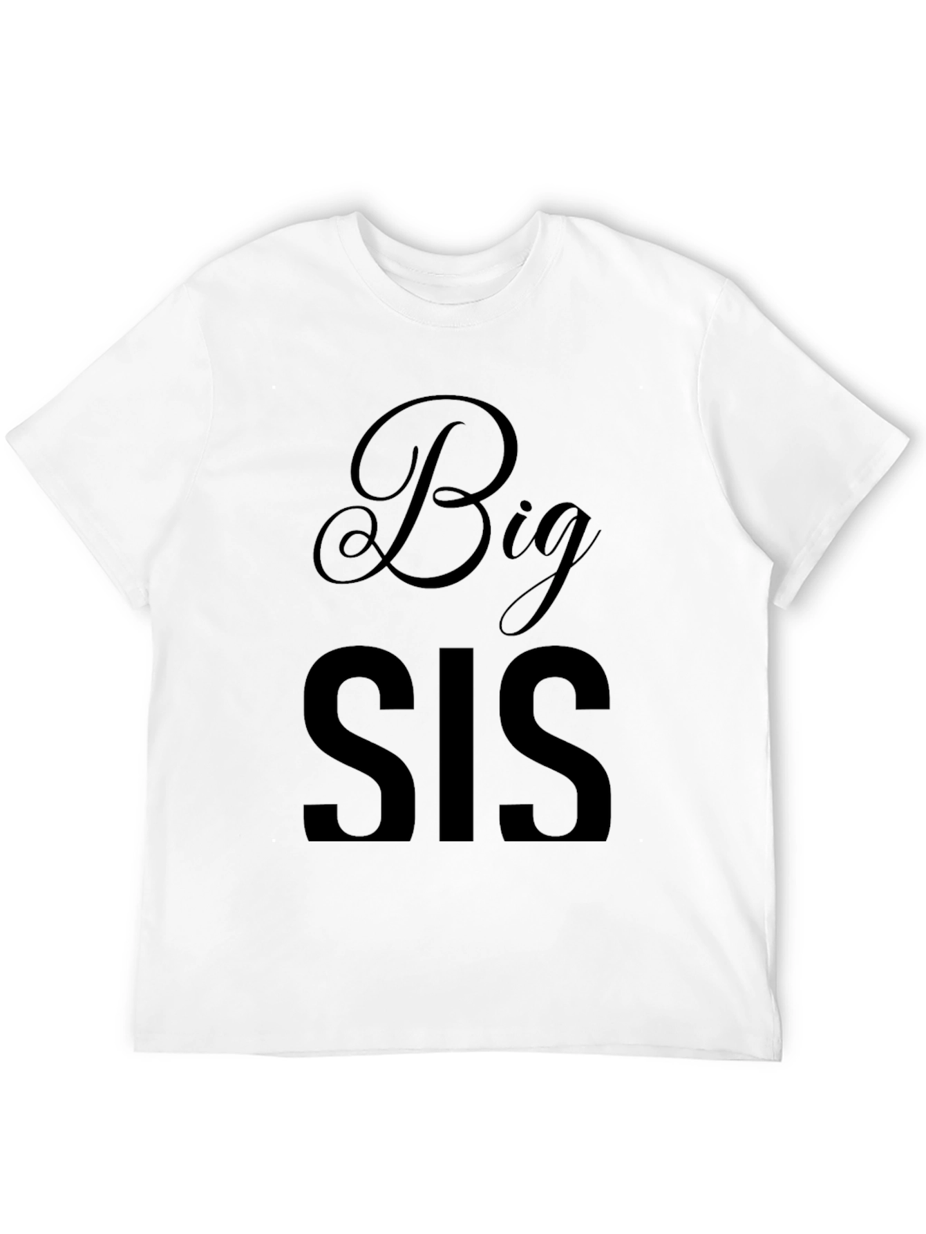 Big Sis Black Graphic Tee
