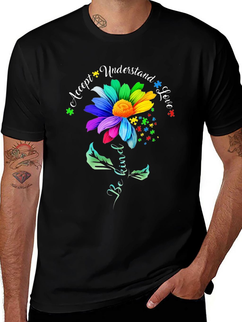 Autism Awareness Flower T-Shirt